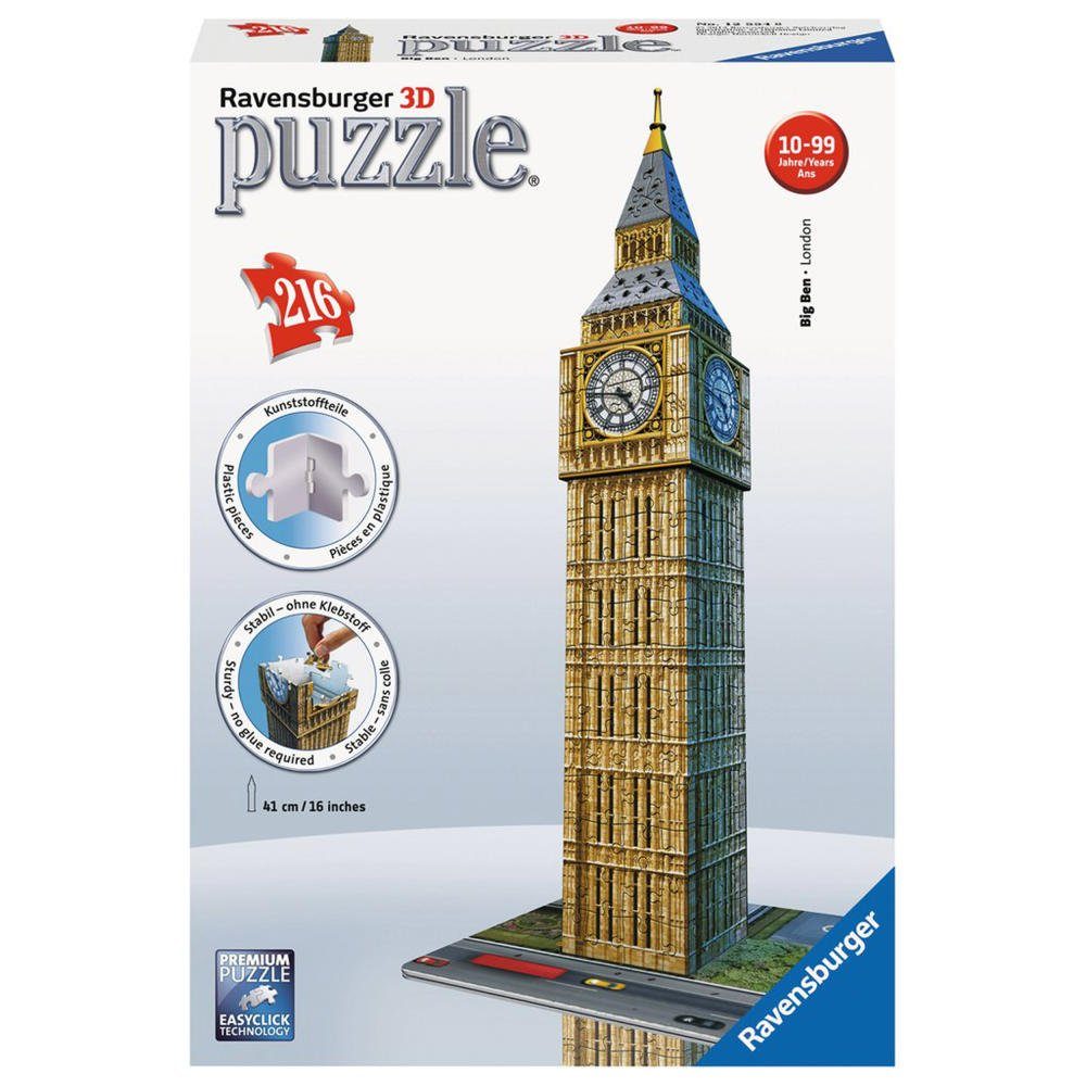 Ravensburger 3D-Puzzle Bauwerke Big Ben, 216 Puzzleteile