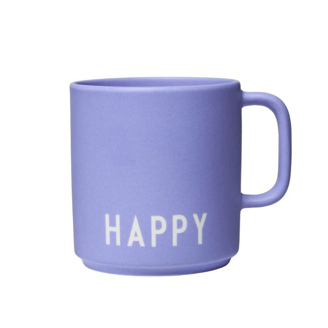 suebidou Tasse Favourite Tasse 'Happy' pale iris, Knochenporzellan