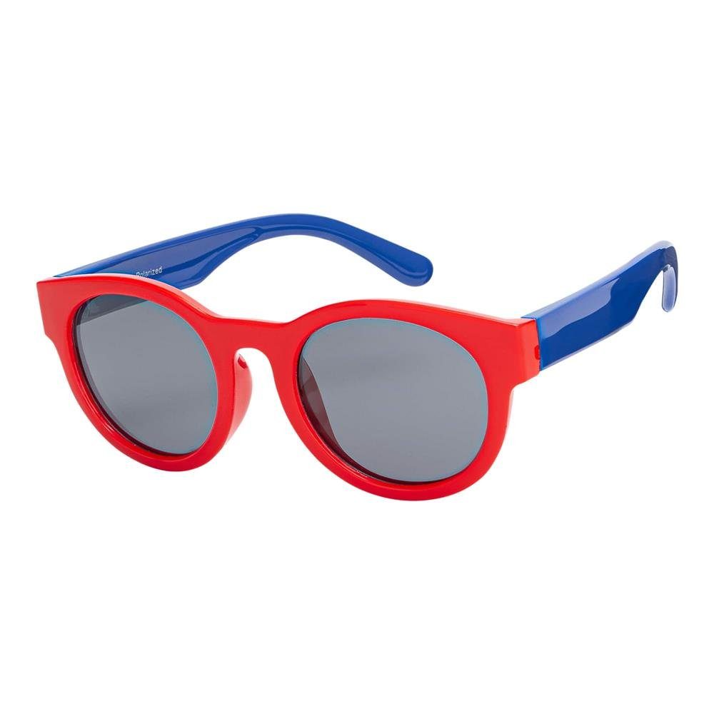BEZLIT Eyewear Wayfarer Mädchen Kinder Sonnenbrille Aviator Stil (1-St) mit polarisierten Linsen Rot-Blau