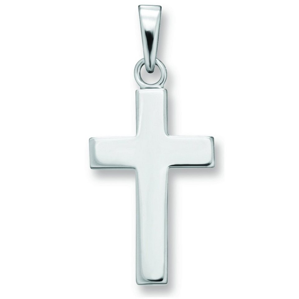 ONE ELEMENT Kettenanhänger Kreuz Anhänger aus 925 Silber, Damen Silber  Schmuck, Mit Liebe gefertigt aus 925 Silber