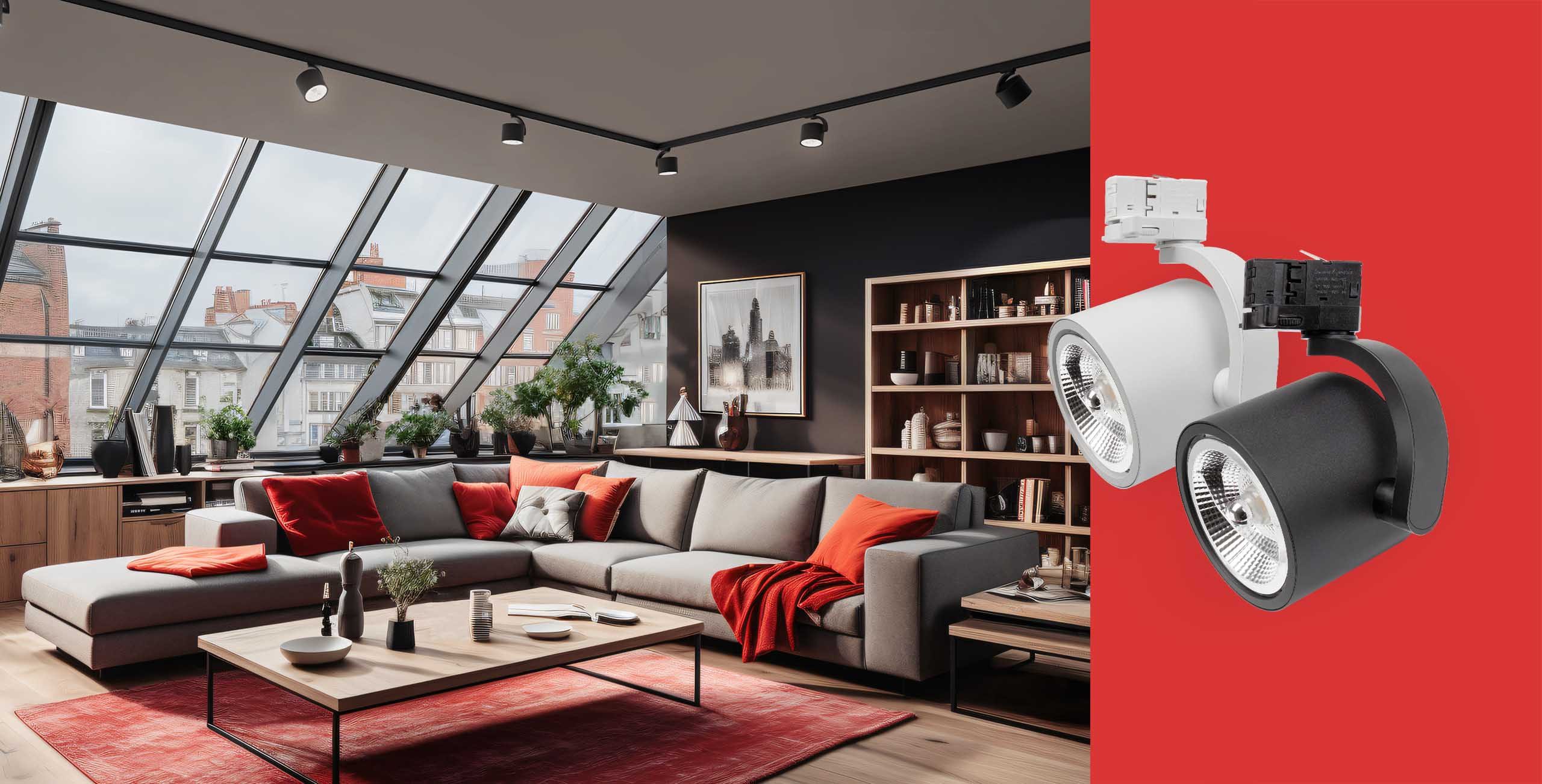 Schienensystem-Leuchten 3-Phasen Stromschienenstrahler AR111 GU10 Spot 230V IP20 max. 25W weiß