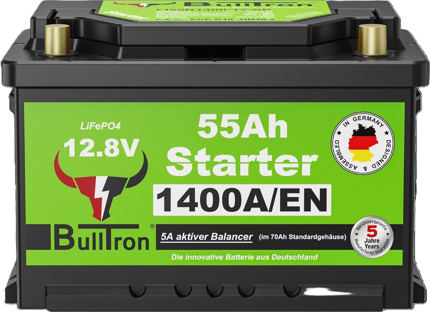 BullTron BullTron 55Ah Polar Starter LiFePO4 12.8V Lithium Batterie 0% MwSt Batterie