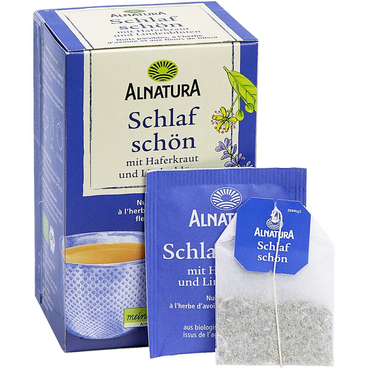 Alnatura Tee Schlafschön-Tee, Kräutertee, 20 Aufgussbeutel