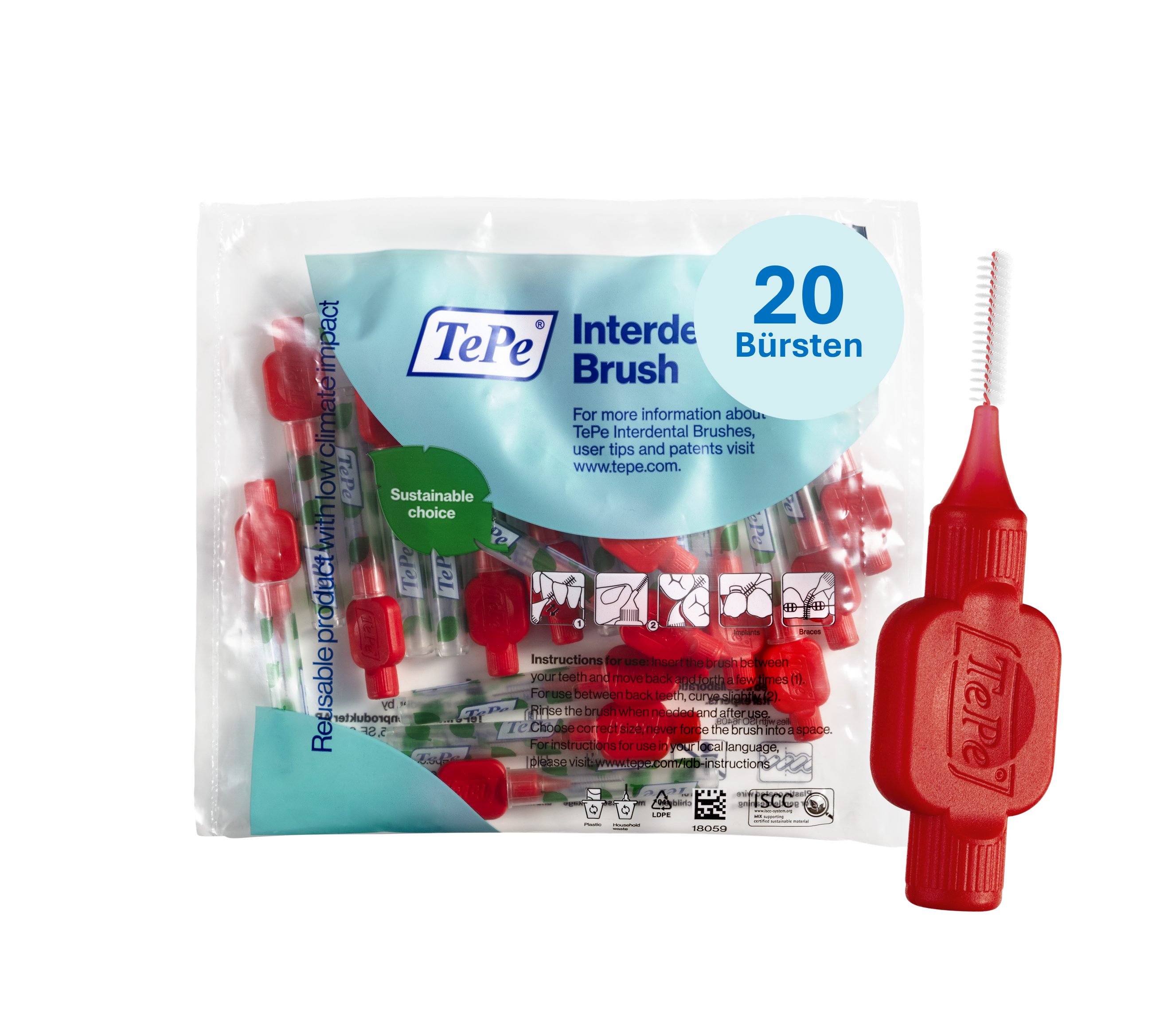 Interdentalbürsten Original Zahnreinigungsstäbchen aus Schweden