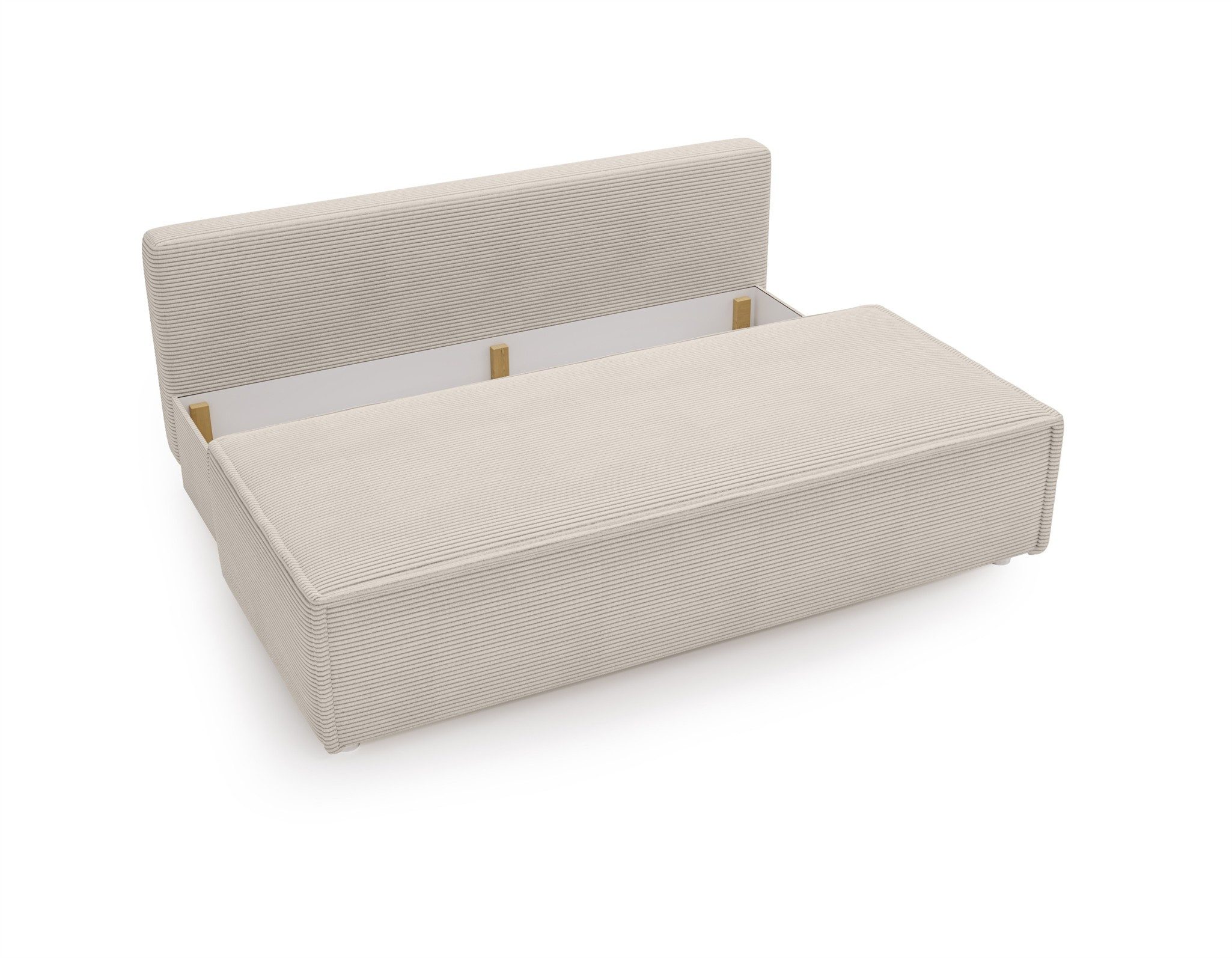 Fun Möbel Schlafsofa Sofa 3-Sitzer AMANDA mit Schlaffunktion in Stoff Poso / Speed, Expresslieferung