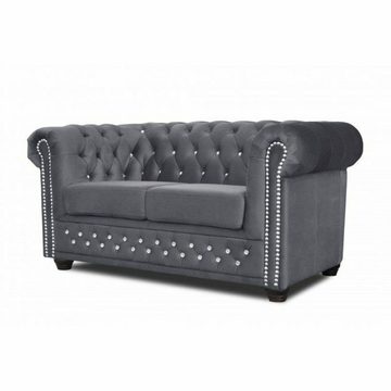 JVmoebel Sofa Chesterfield York Blink mit Bettfunktion Textil Couch Polster Sofa, Made in Europe
