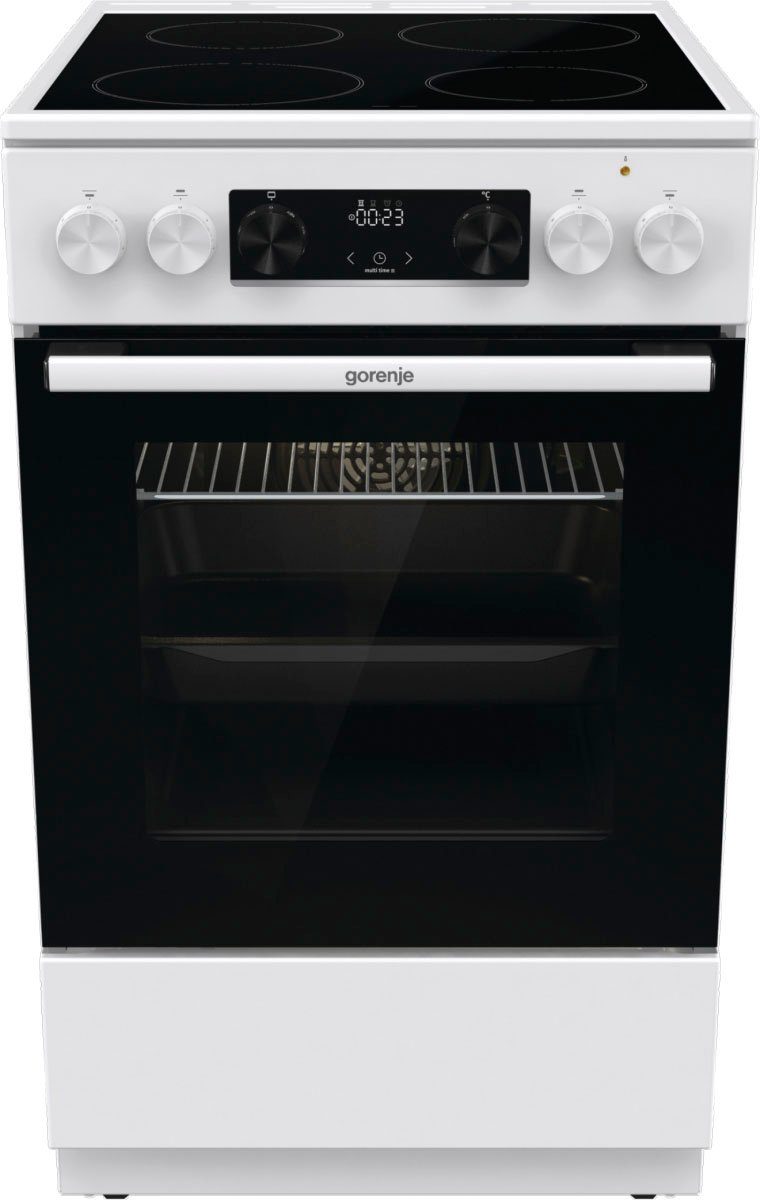 GORENJE Elektro-Standherd GEC5C41WG, Aqua Clean, Perfekte Pizza bei bis zu 275 °C backen