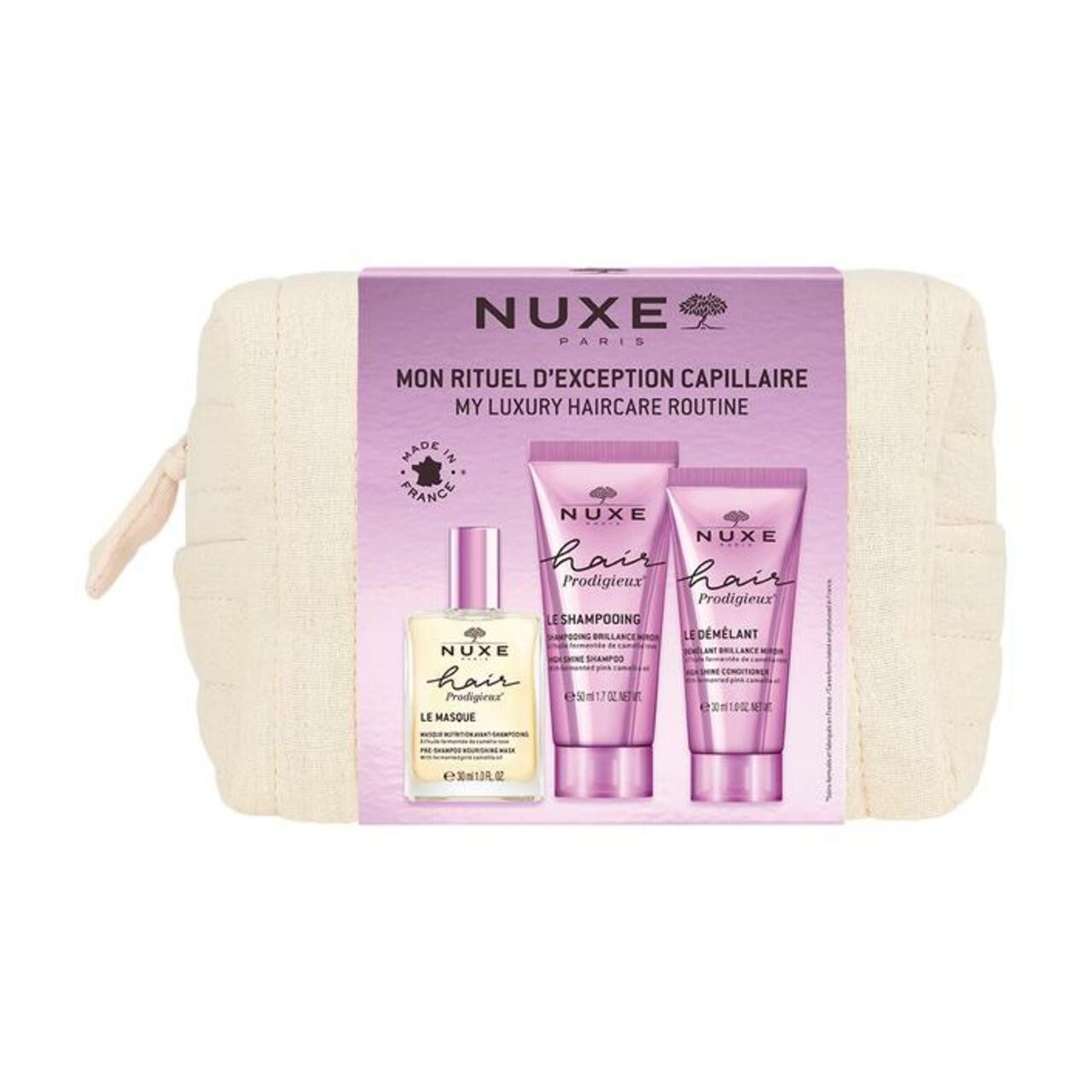 Nuxe Körperpflegemittel Hair Prodigieux Kennenlernset 25 = Pre Shampoo Maske 30 ml + Glanz Sha