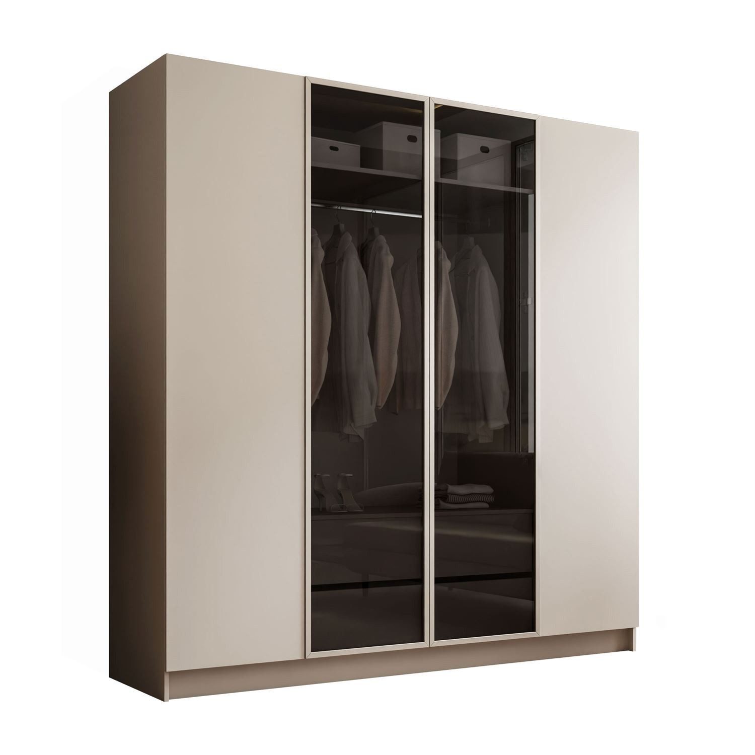 Lookway Kleiderschrank ATRIUM II mit Glasfront inklusive Trageservice