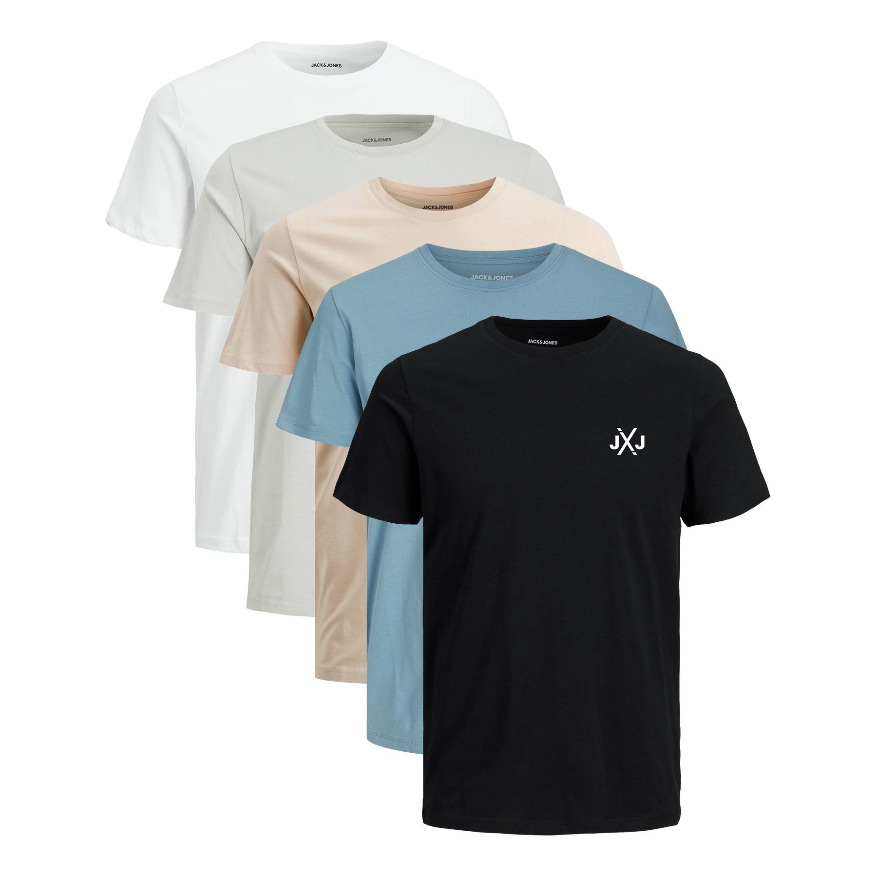 Jack & Jones T-Shirt INFINITY Multipack ELIF 5er Pack