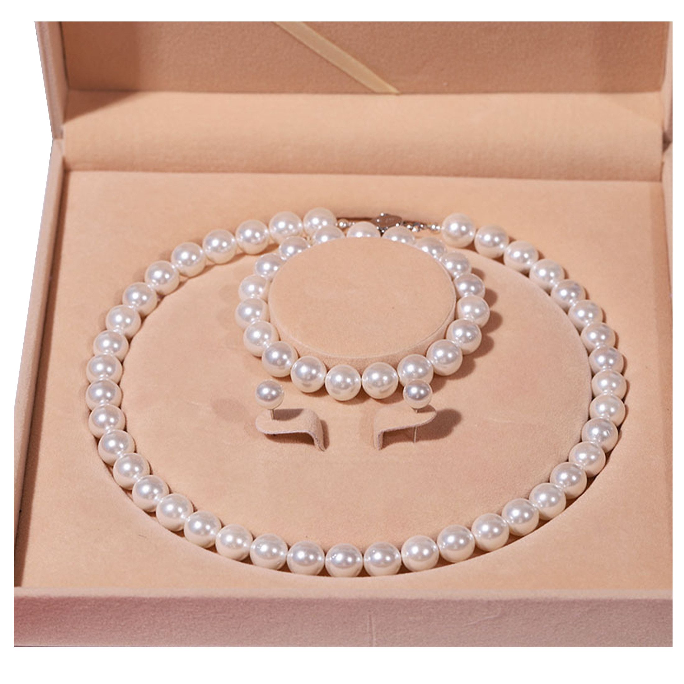 ibettertec Perlenketten-Set 9-10mm Muschelperlen für Frauen günstig online kaufen