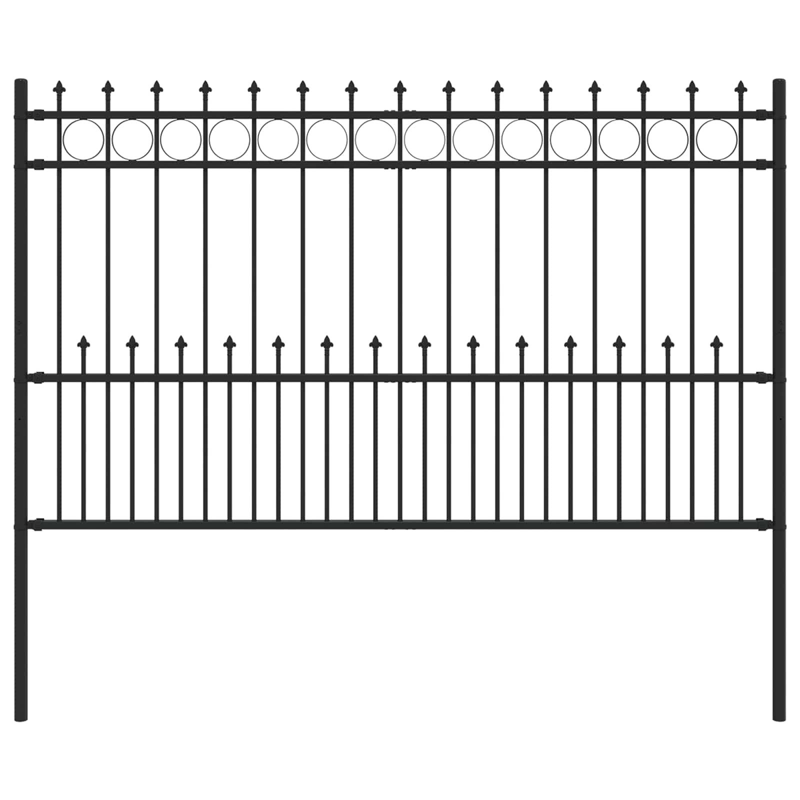 vidaXL Gartenzaun Spike-Ringzaun HORST Schwarz, (1-St)