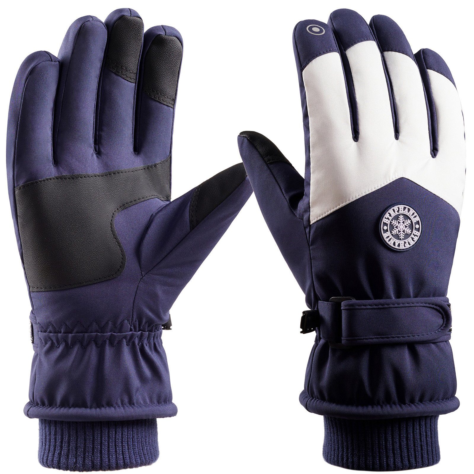 BTTO Hsch. Skihandschuhe Перчатки Damen Herren Winter,Skihandschuhe,Winterhandschuhe Wasserdichte Touchscreen Перчатки,für Skifahren Laufen Radfahren