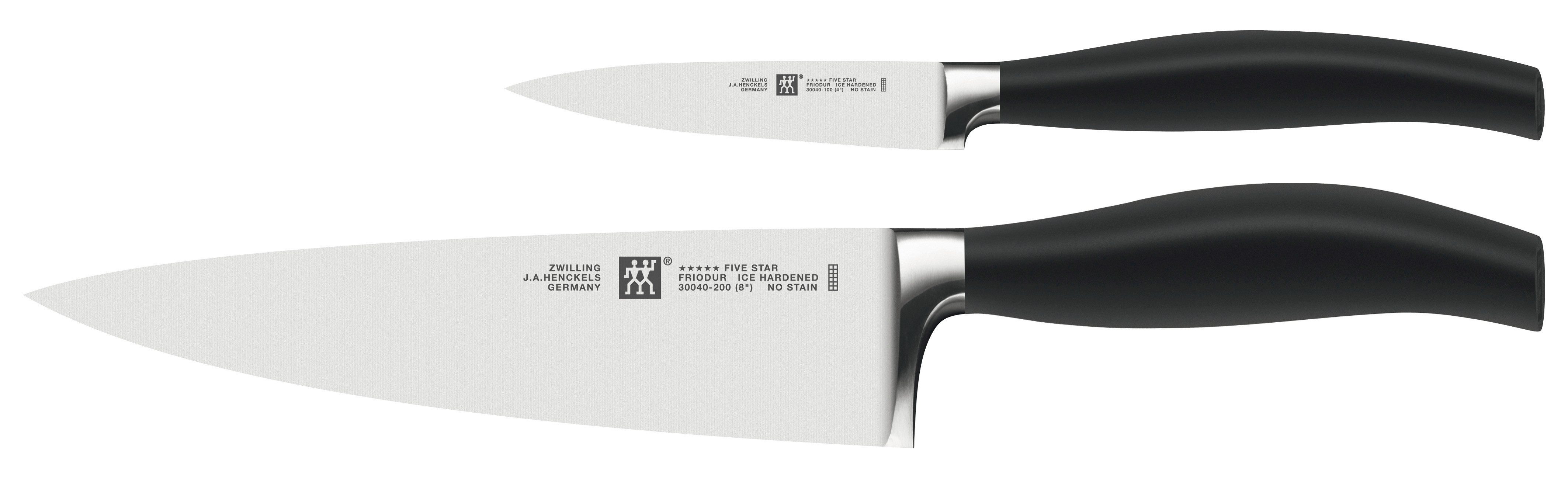 Zwilling Ножи-Set ***** FIVE STAR (Set, 2-tlg., 1 Spick & Garniermesser (10 cm), 1 Kochmesser (20 cm), Made in Germany, Sonderschmelze, Ergonomisch, 2-tlg.