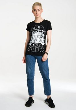 LOGOSHIRT T-Shirt Krieg der Sterne - Star Wars mit coolem Frontprint
