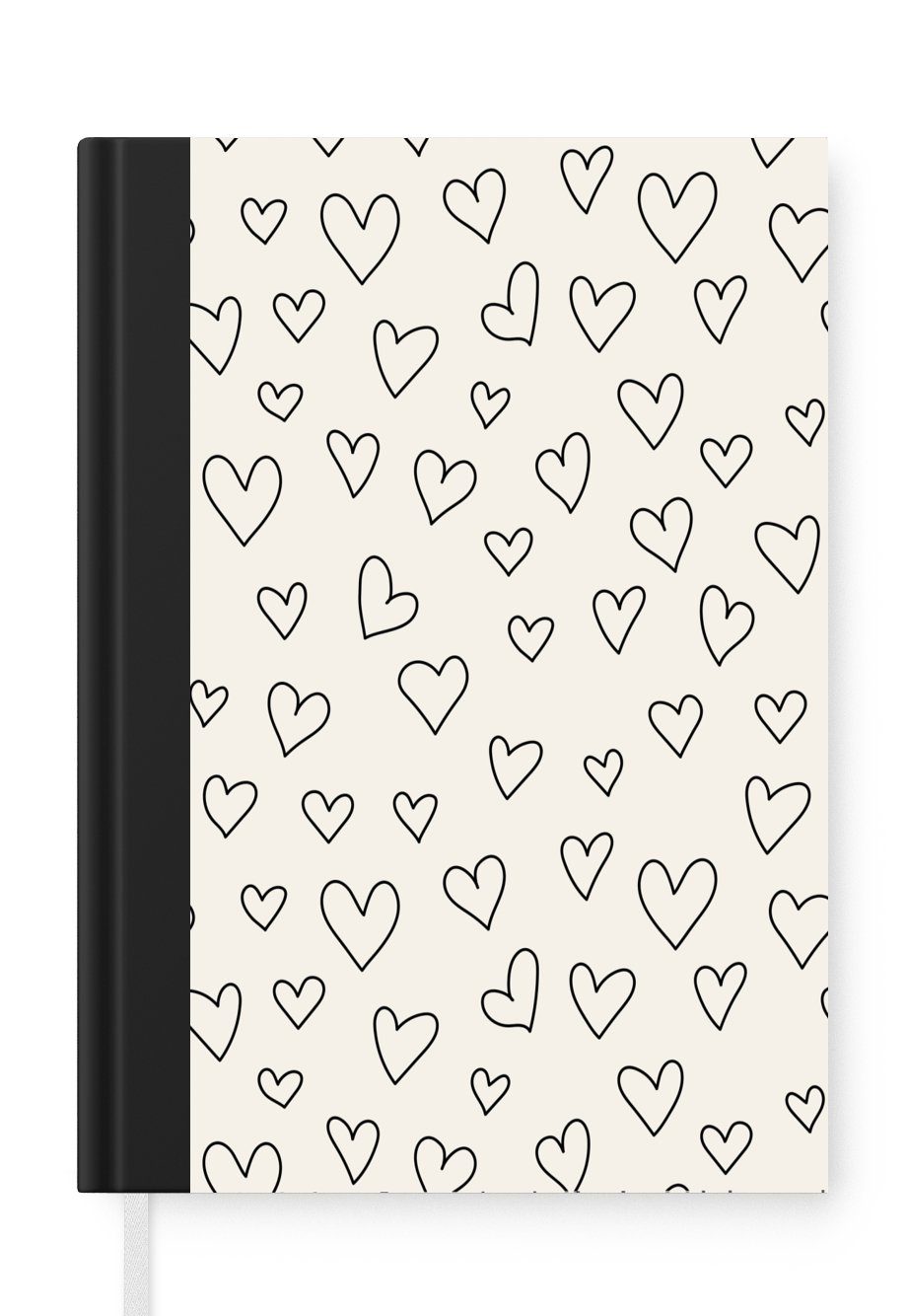 MuchoWow Notizbuch Valentinsgeschenk Haushaltsbuch 98 Paar Notizheft, A5, ihn - Merkzettel, - Journal, Tagebuch, Seiten, Design, für Liebe 