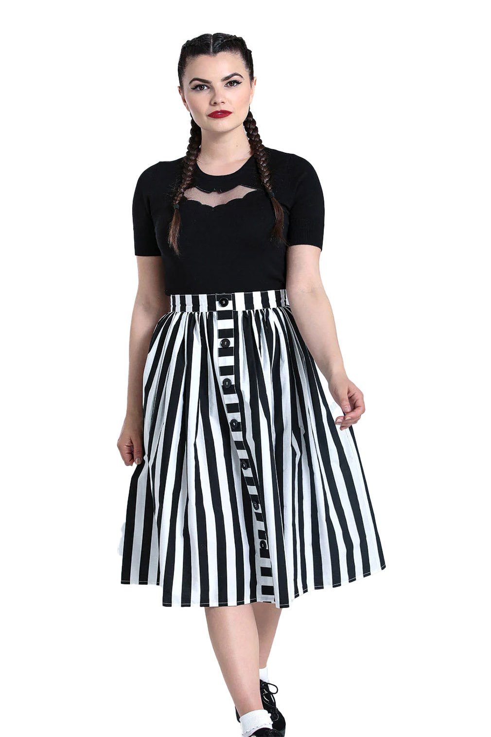 Hell Bunny A-Linien-Rock 50's Juno Skirt Retro Vintage Swing günstig online kaufen