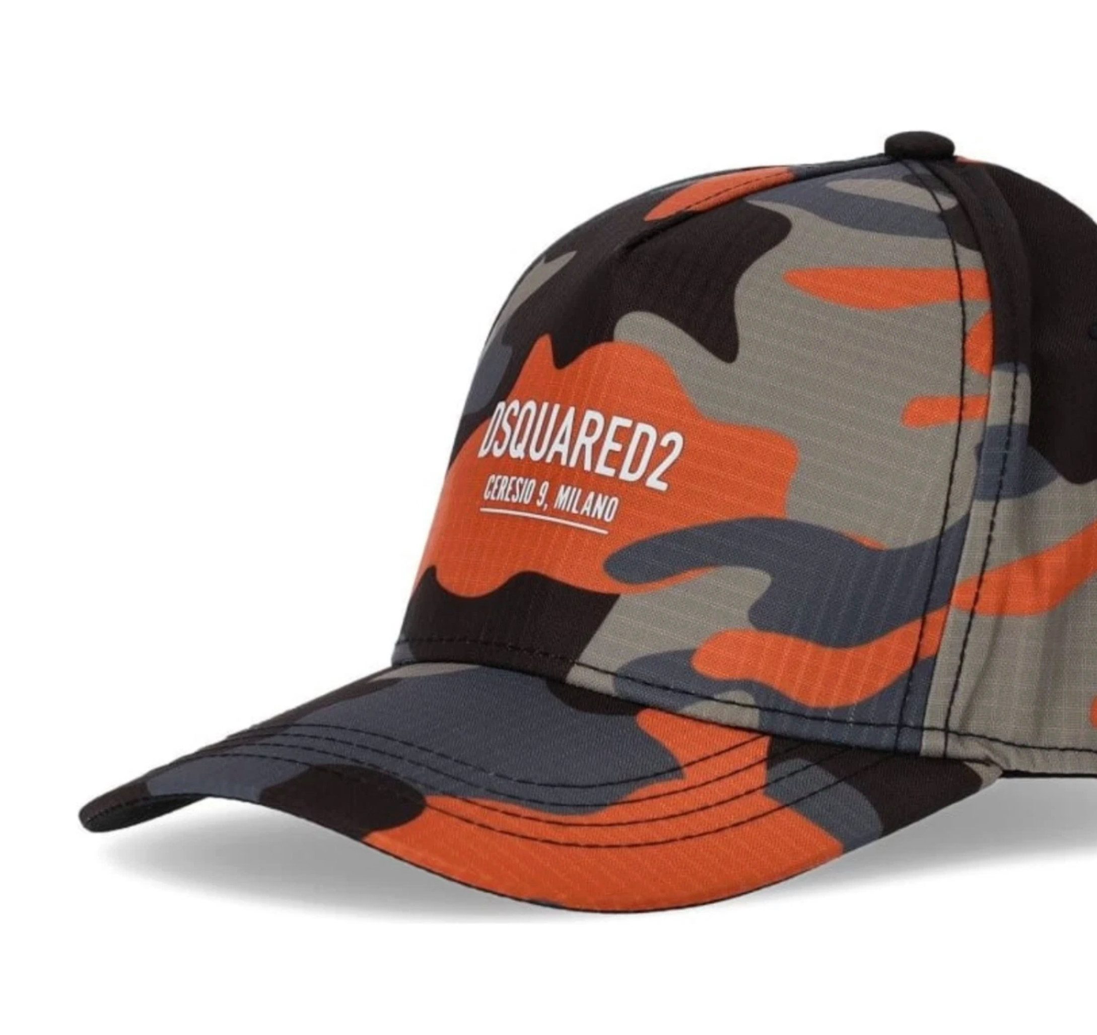 Dsquared2 Baseball Cap Regen Ripstop Ceresio 9 Camouflage Icon Kappe Design und Streetstyle in perfekter Balance