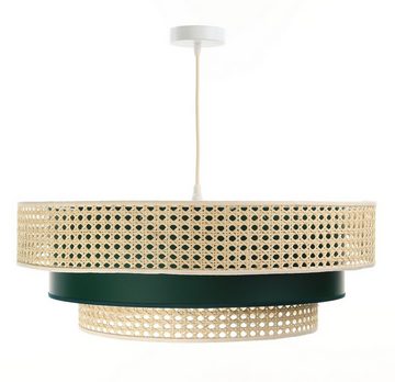 ONZENO Pendelleuchte Rattan Lacey Eminent 60x20x20 cm, einzigartiges Design und hochwertige Lampe