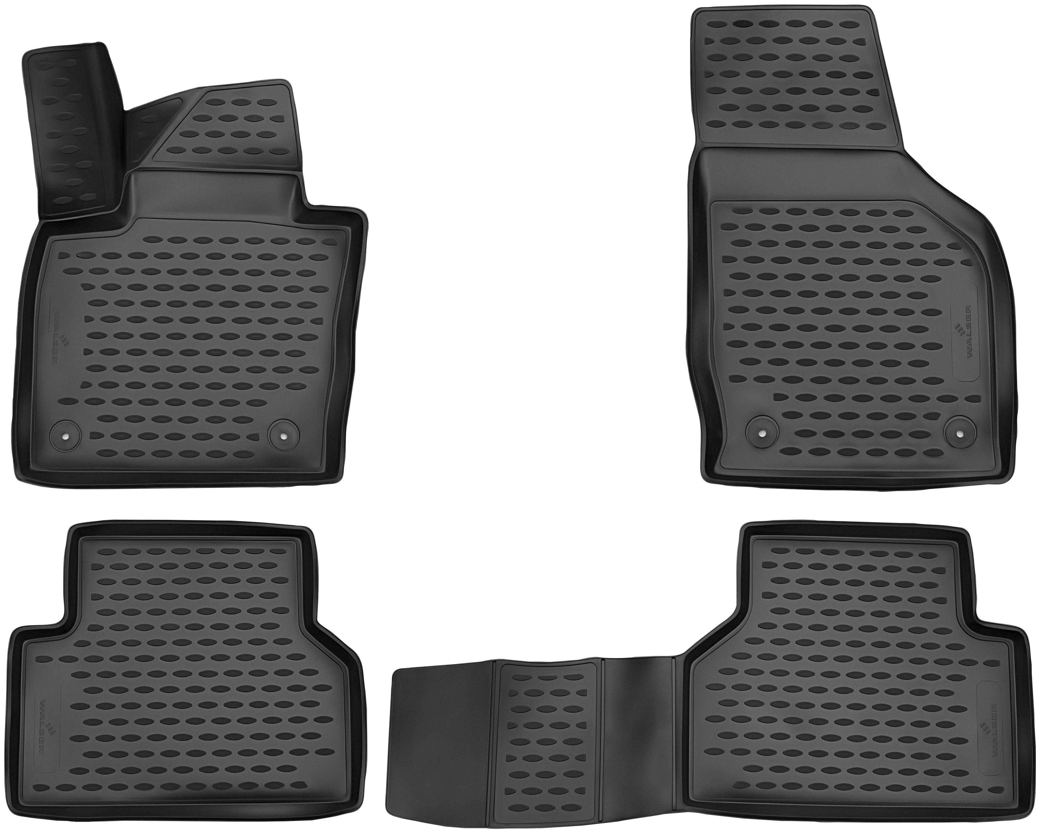WALSER Passform-Fußmatten XTR (4 St), für Audi Q3 Geländewagen, für Audi Q3 ab Facelift 2015 - 12/2018