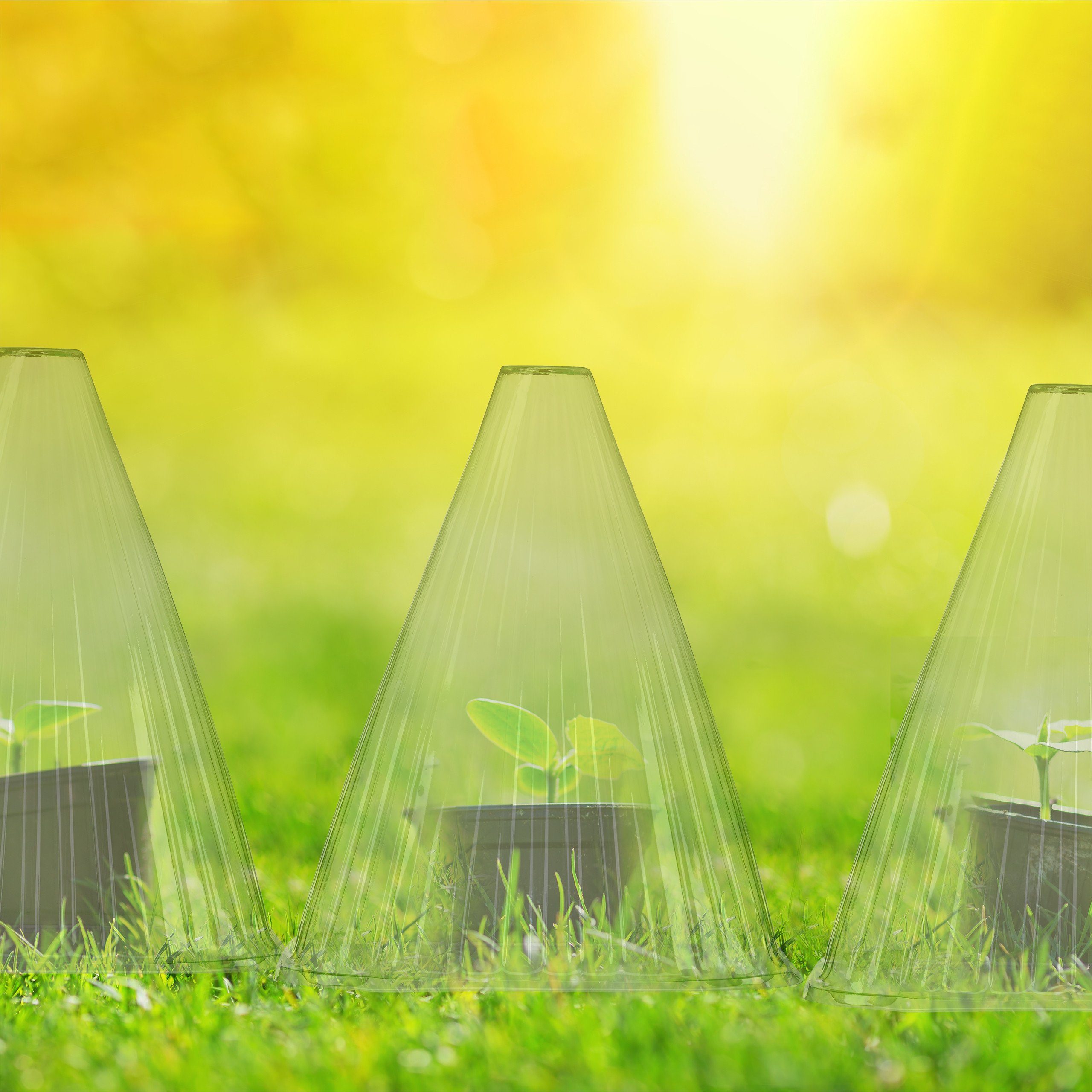 relaxdays Pflanzenschutzdach 96 x Pflanzenhut