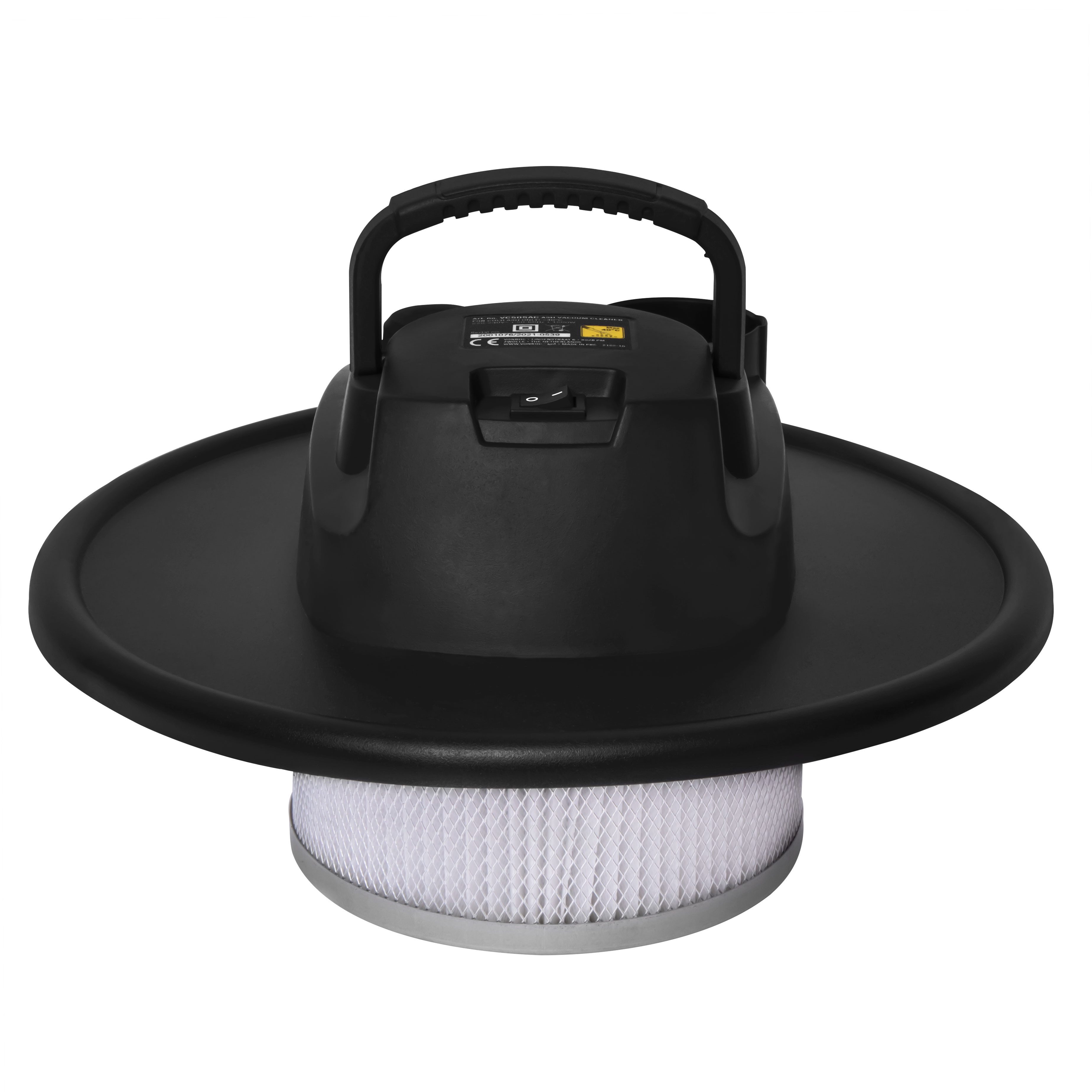 VONROC Aschesauger 1600w mit 20L Behählter und 3m Netzkabel, 1600 W, beutellos