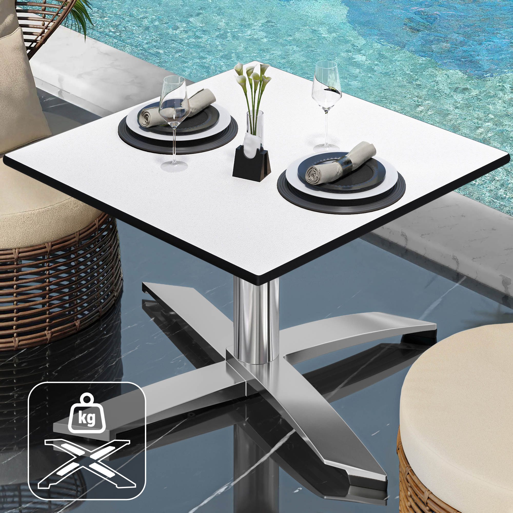 GGMMÖBEL Gartentisch CPTG