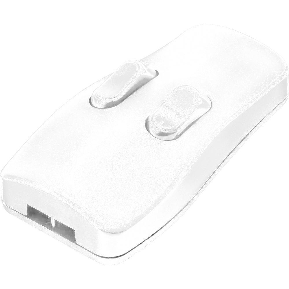 TRU COMPONENTS Drehdimmer TRU COMPONENTS Schnurschalter Weiß 2 x Aus/Ein 2 A 1 St. (98001c411)