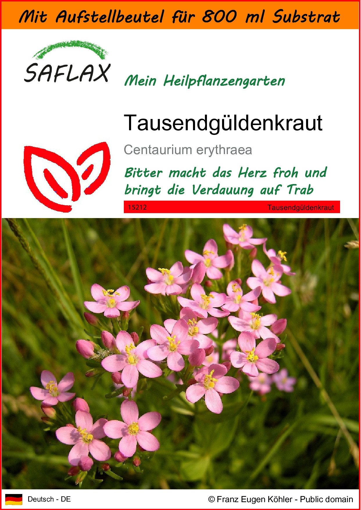 Blumensamen SAFLAX - Garden in the bag - Tausendgüldenkraut