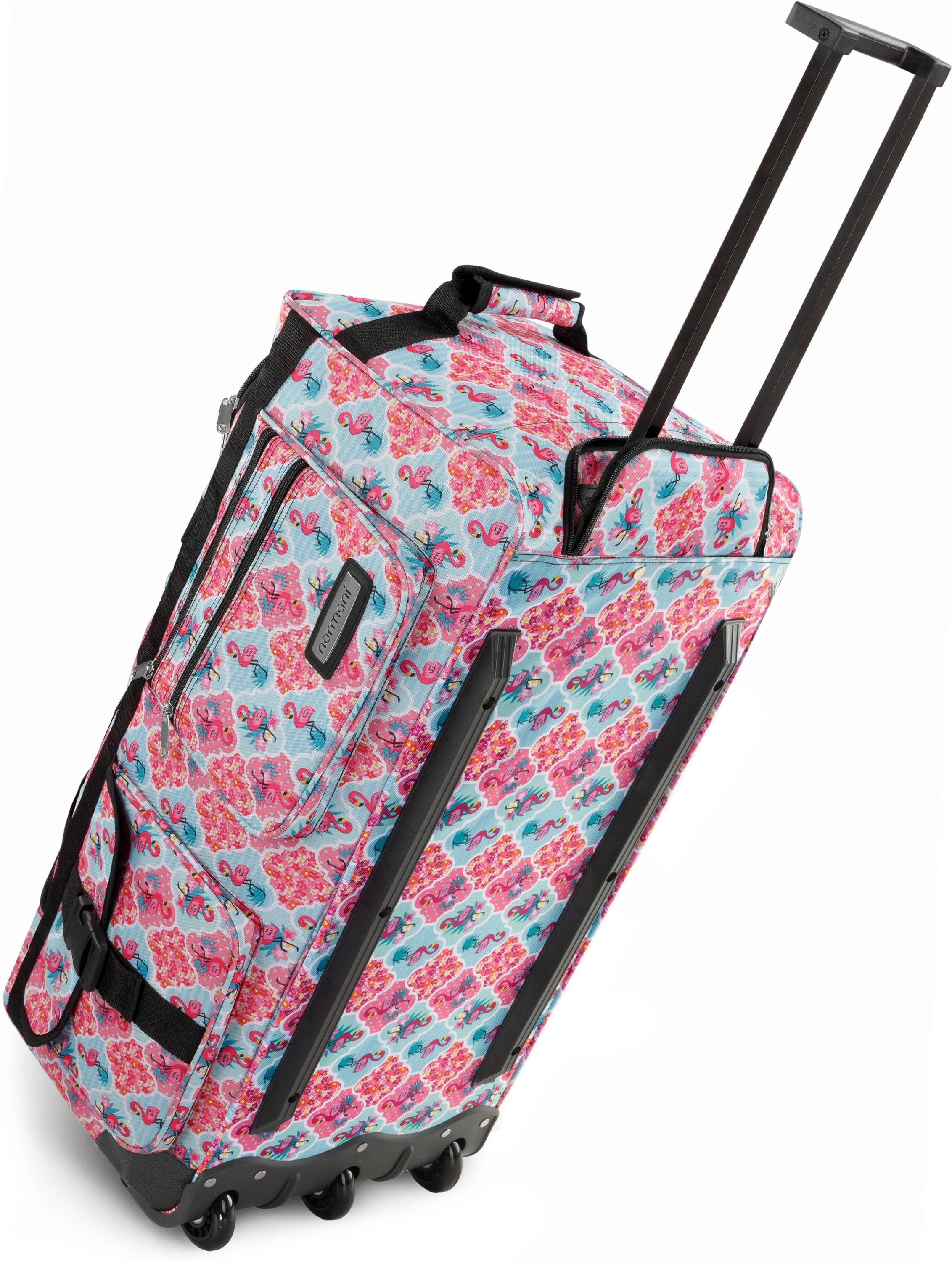 normani Reisetasche Reisetrolley 80 Liter, Trolley mit 3 leichtläufigen Rollen