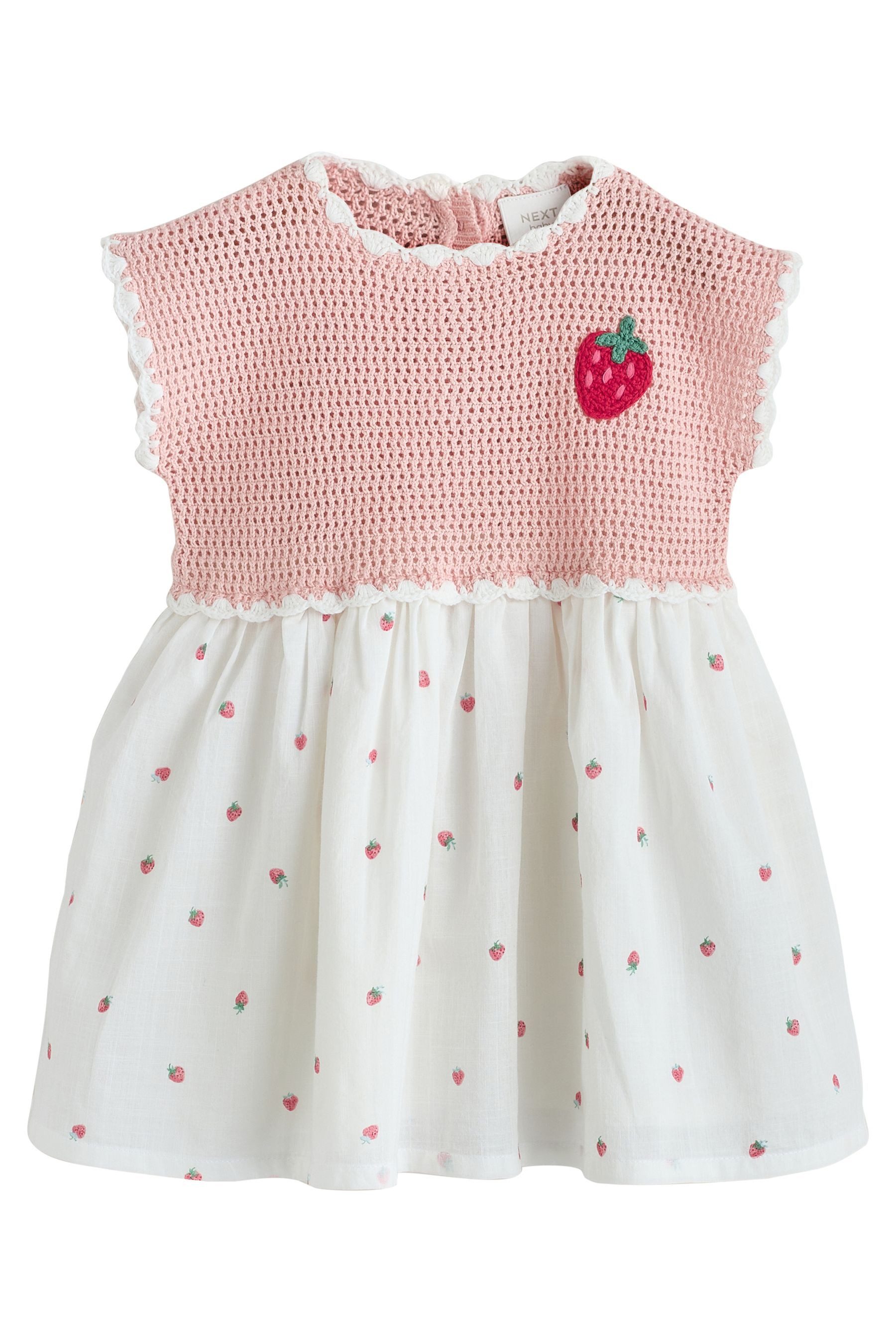 Next Strickkleid Gestricktes Twofer-Kleid für Babys (1-tlg)