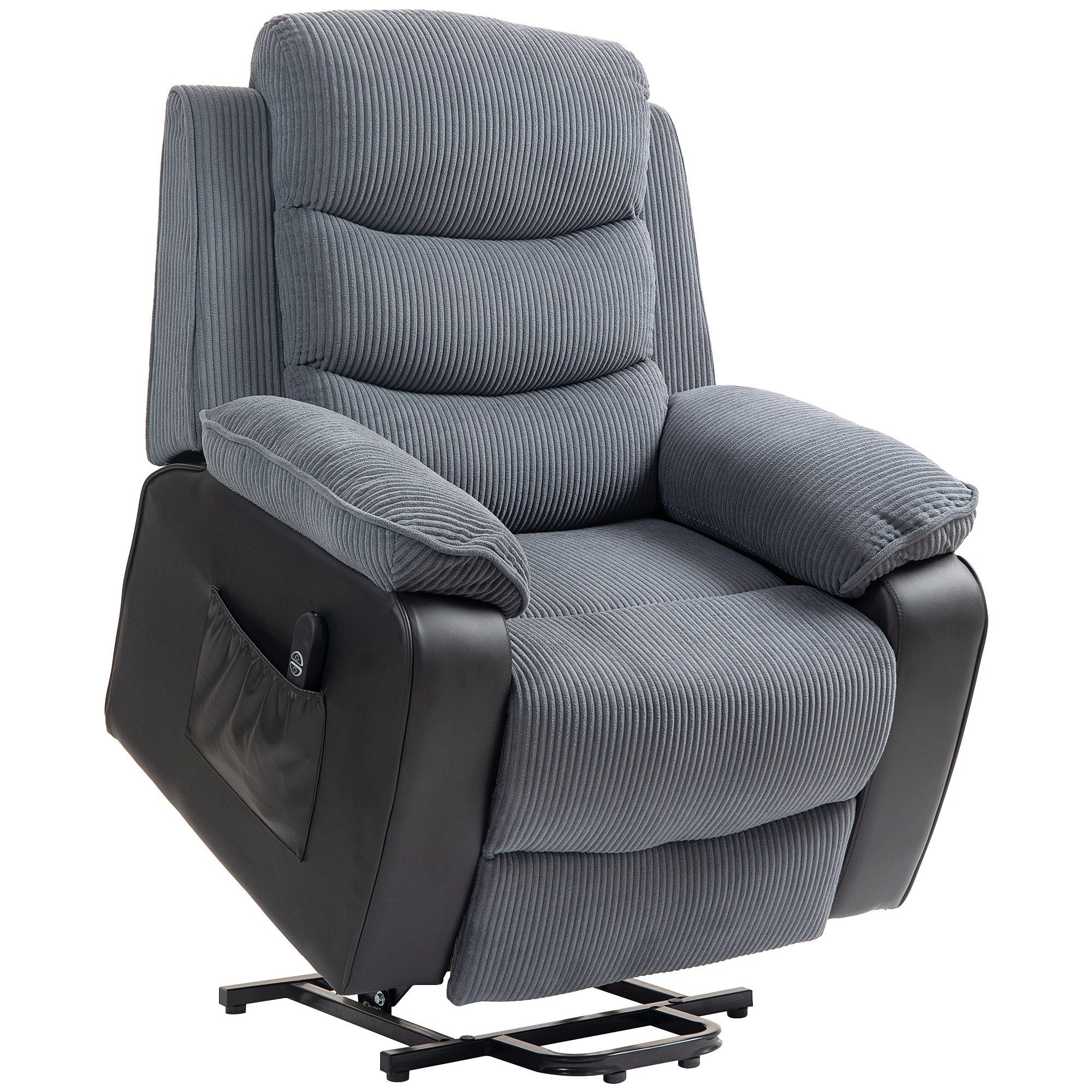 HOMCOM Relaxsessel mit Aufstehhilfe, Liegefunktion, Taschenfederkern günstig online kaufen
