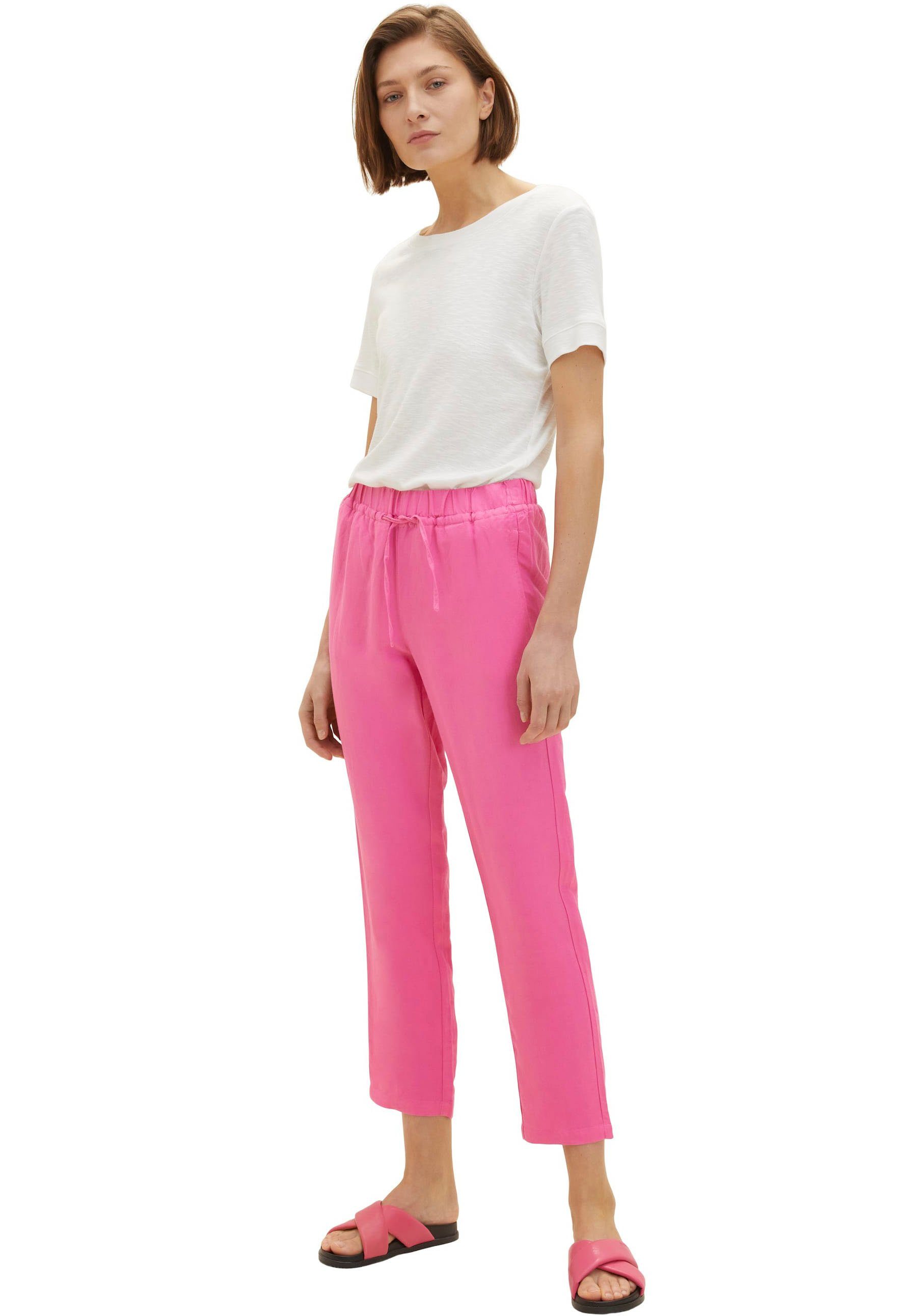 TOM TAILOR Stoffhose pink nouveau