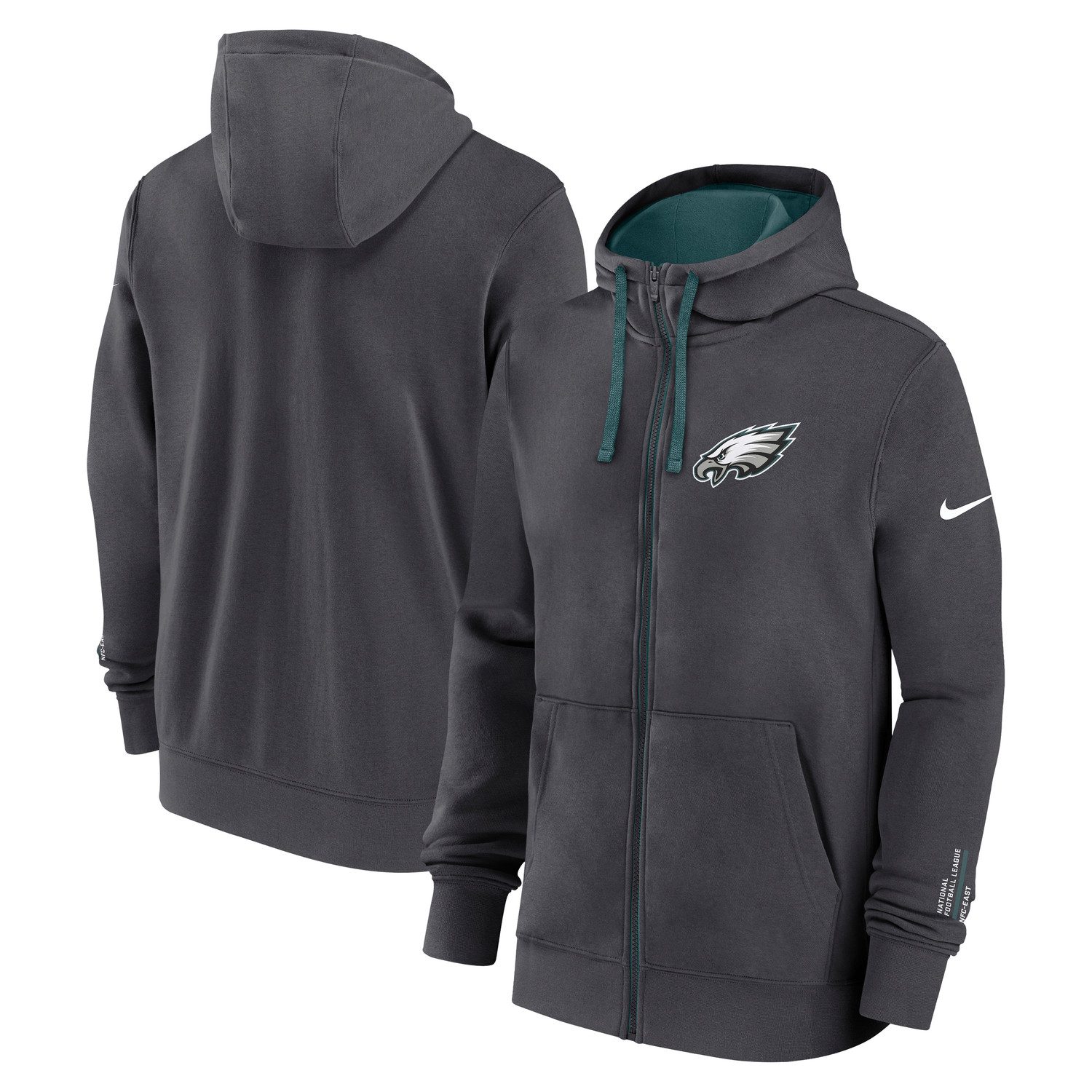 Nike Kapuzenpullover Nike Hoodie Philadelphia Eagles Nike Club FZ