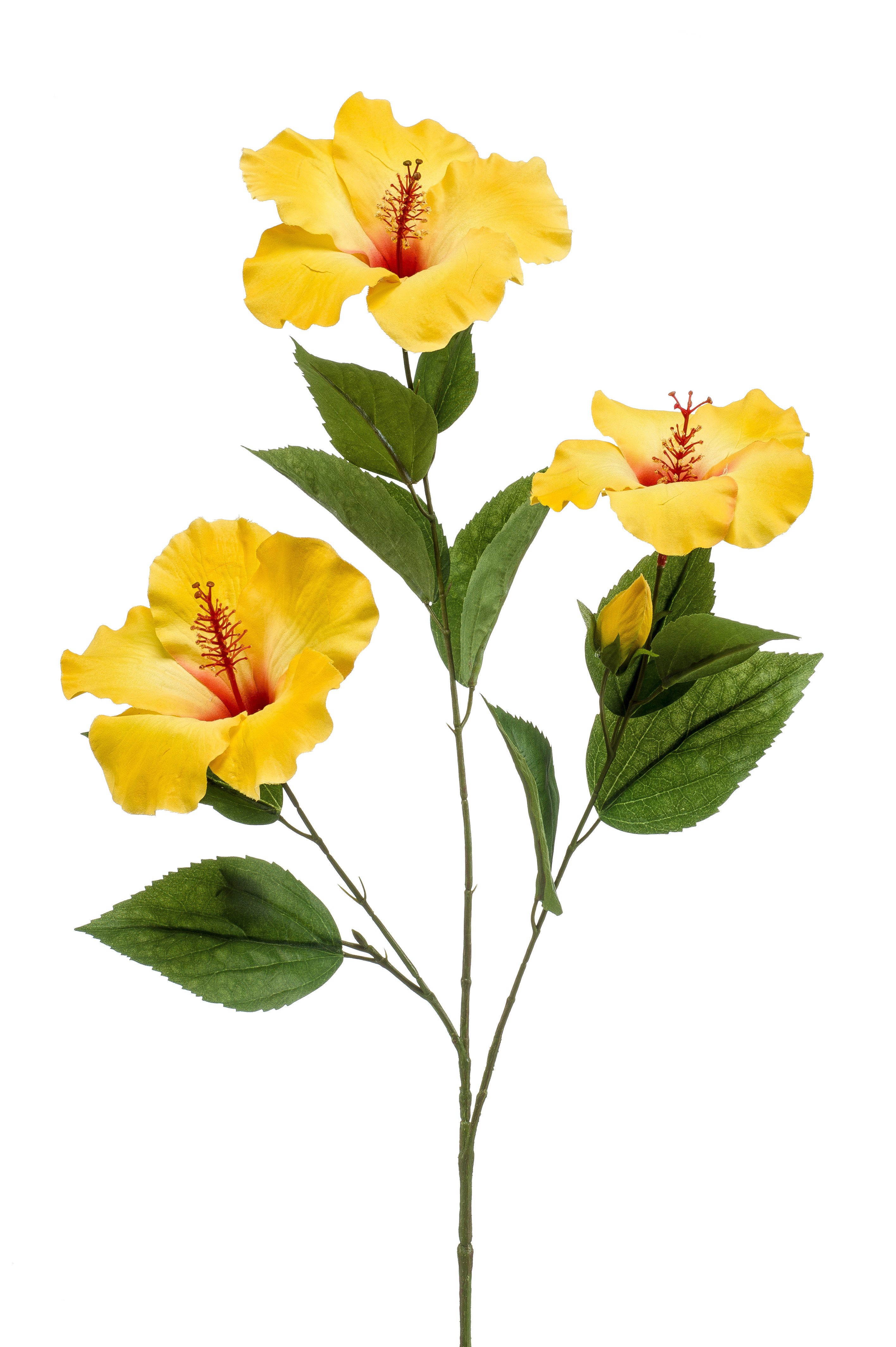 Kunstblume Gelb, Durchmesser 13 cm, Emerald, günstig online kaufen