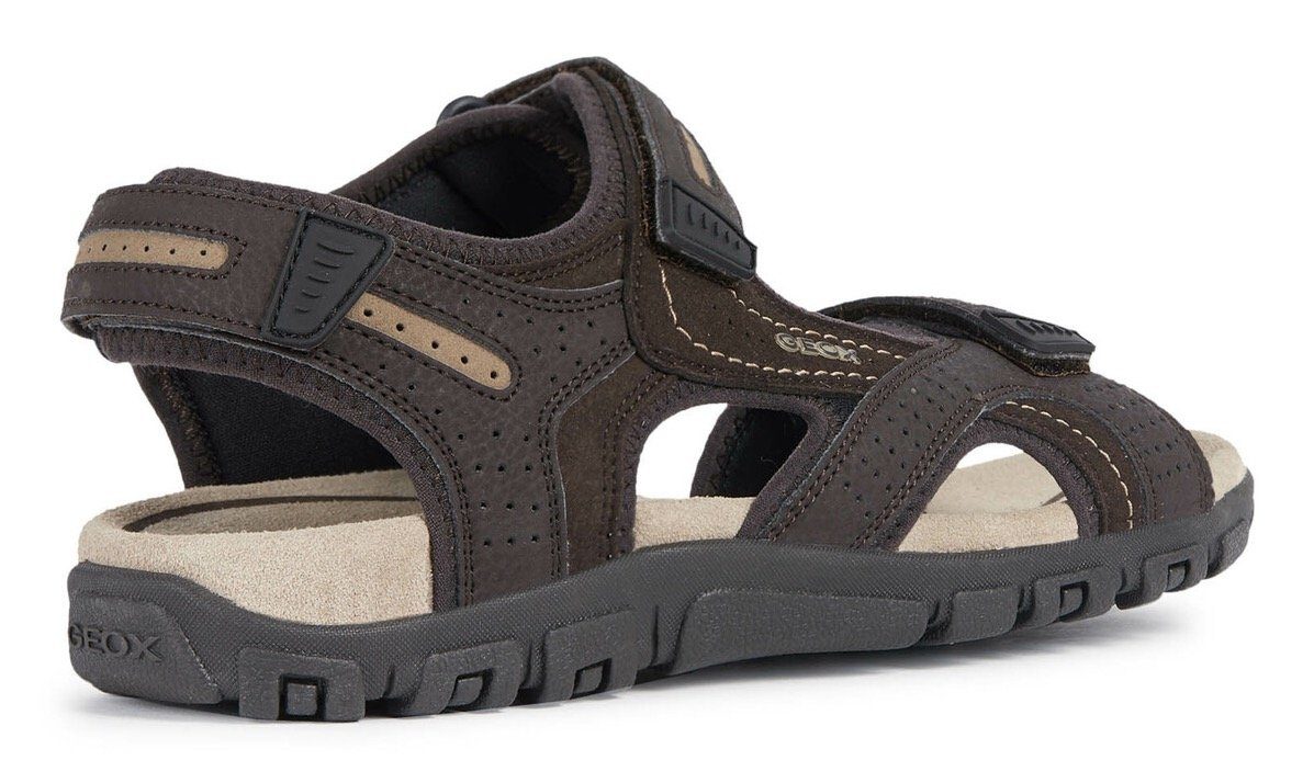 Geox UOMO SANDAL STRADA Sandale, Sommerschuh, Klettschuh, Outdoorsandale, im Trekking-Look