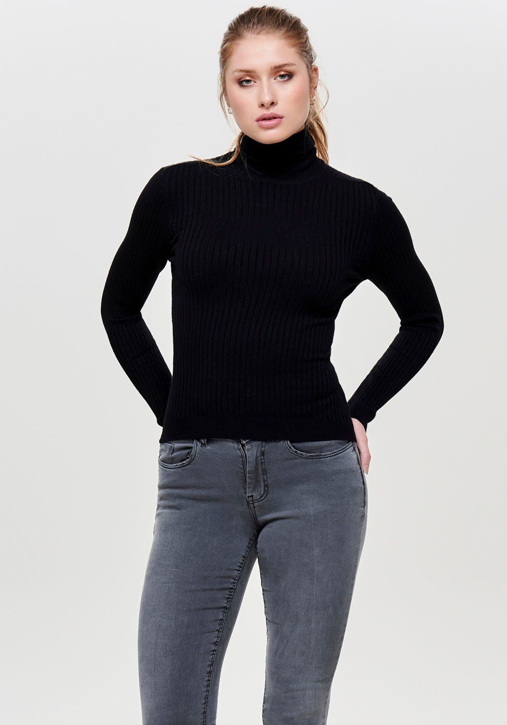 ONLY Rollkragenpullover ONLKAROL L/S ROLLNECK PULLOVER KNT NOOS Black | 