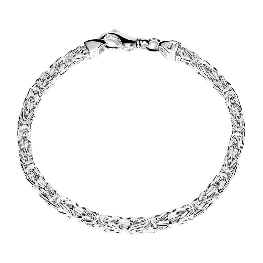 JEWLIX Königsarmband JEWLIX 4,5 mm Armband Königsketten Design 925er Silber günstig online kaufen