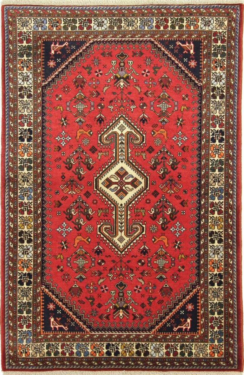 Orientteppich Yalameh 99x151 Handgeknüpfter Orientteppich / Perserteppich, Nain Trading, rechteckig, Höhe: 12 mm