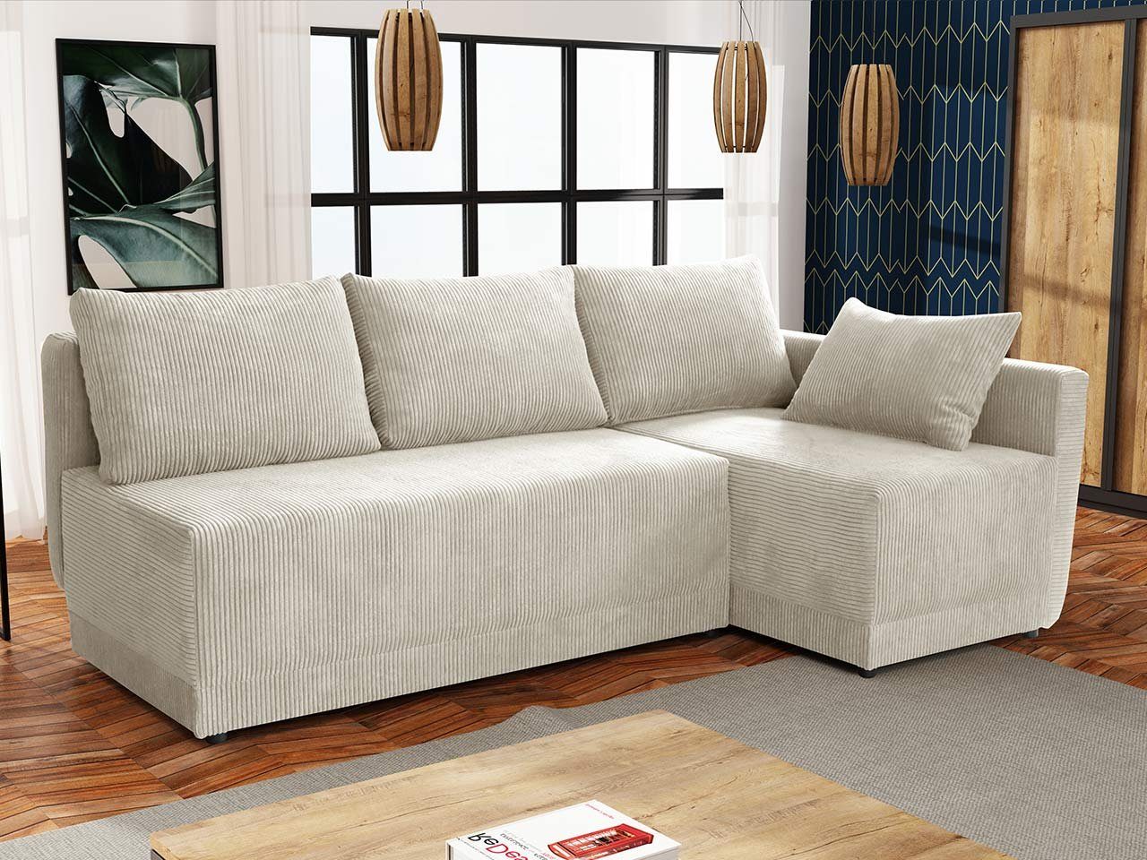 MIRJAN24 Ecksofa Nestor Cord, mit Bettkasten günstig online kaufen