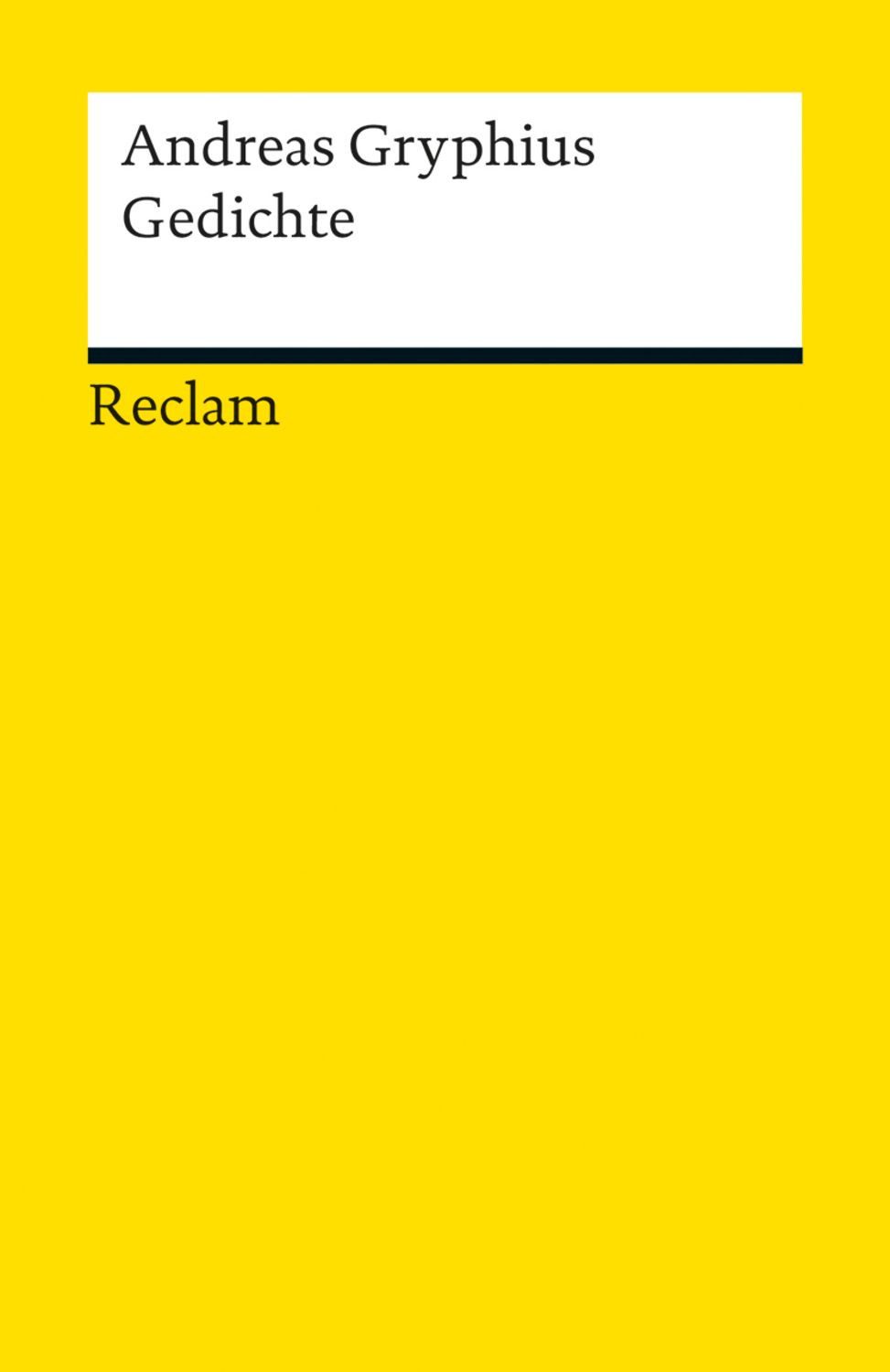 Gedichte / Andreas Gryphius