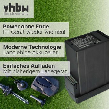 vhbw kompatibel mit Wolf Garten Power 37, 40 Akku Li-Ion 7500 mAh (36,5 V)