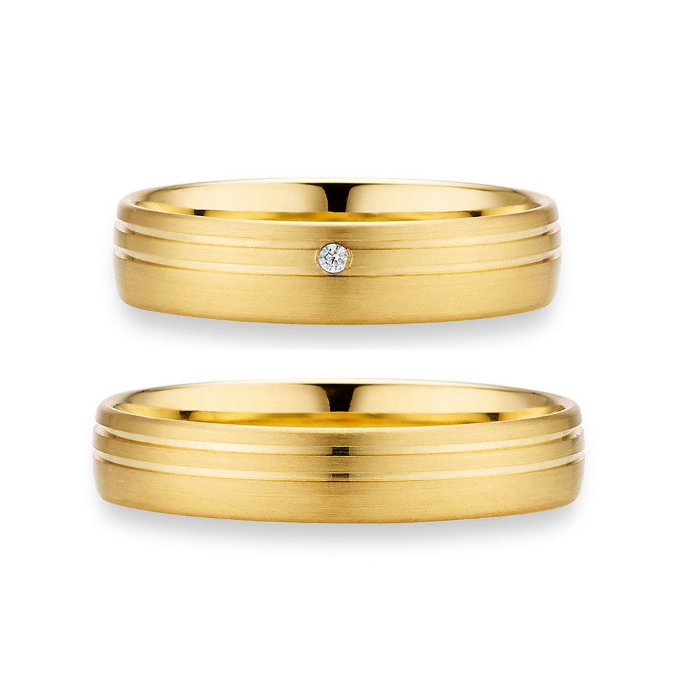 Phönix Trauring Schmuck Partnerring Ehering Verlobungsring Freundschaftsring, Made in Germany - wahlweise mit oder ohne Brillant