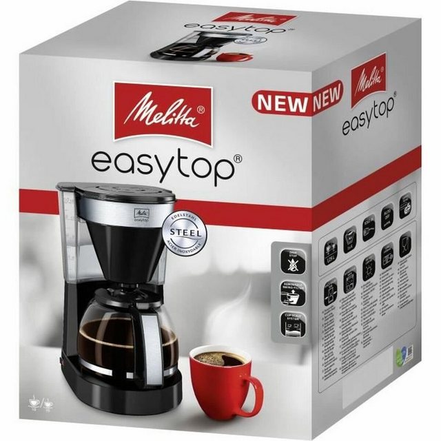 Melitta Filterkaffeemaschine Elektrische Kaffeemaschine Melitta Easy Top II 1023-04 1050 W Schwarz