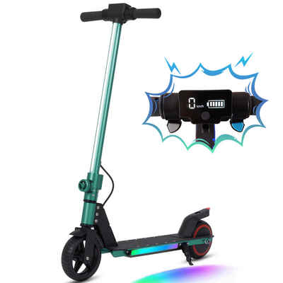 Vankel Cityroller 6.5 Zoll Faltbarer E-Scooter für 6-12 Jahren Kinder, 150,00 W, 12,00 km/h, 150W motor bis zu 12 km/h LED Display, Leichter Elektroroller mit EBS