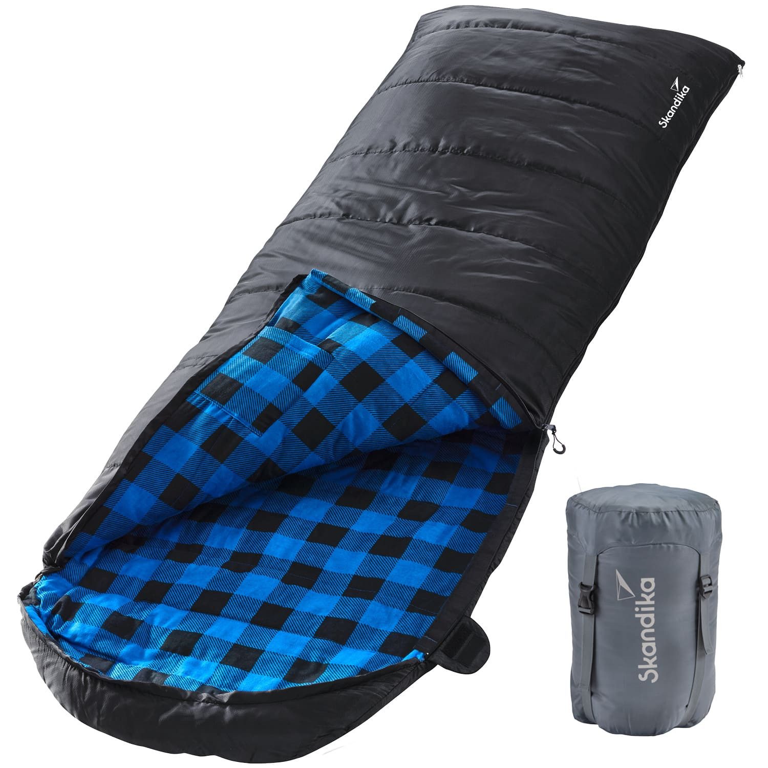 Skandika Deckenschlafsack Baumwollflanell, Deckenschlafsack, Koppelbar, Kop günstig online kaufen