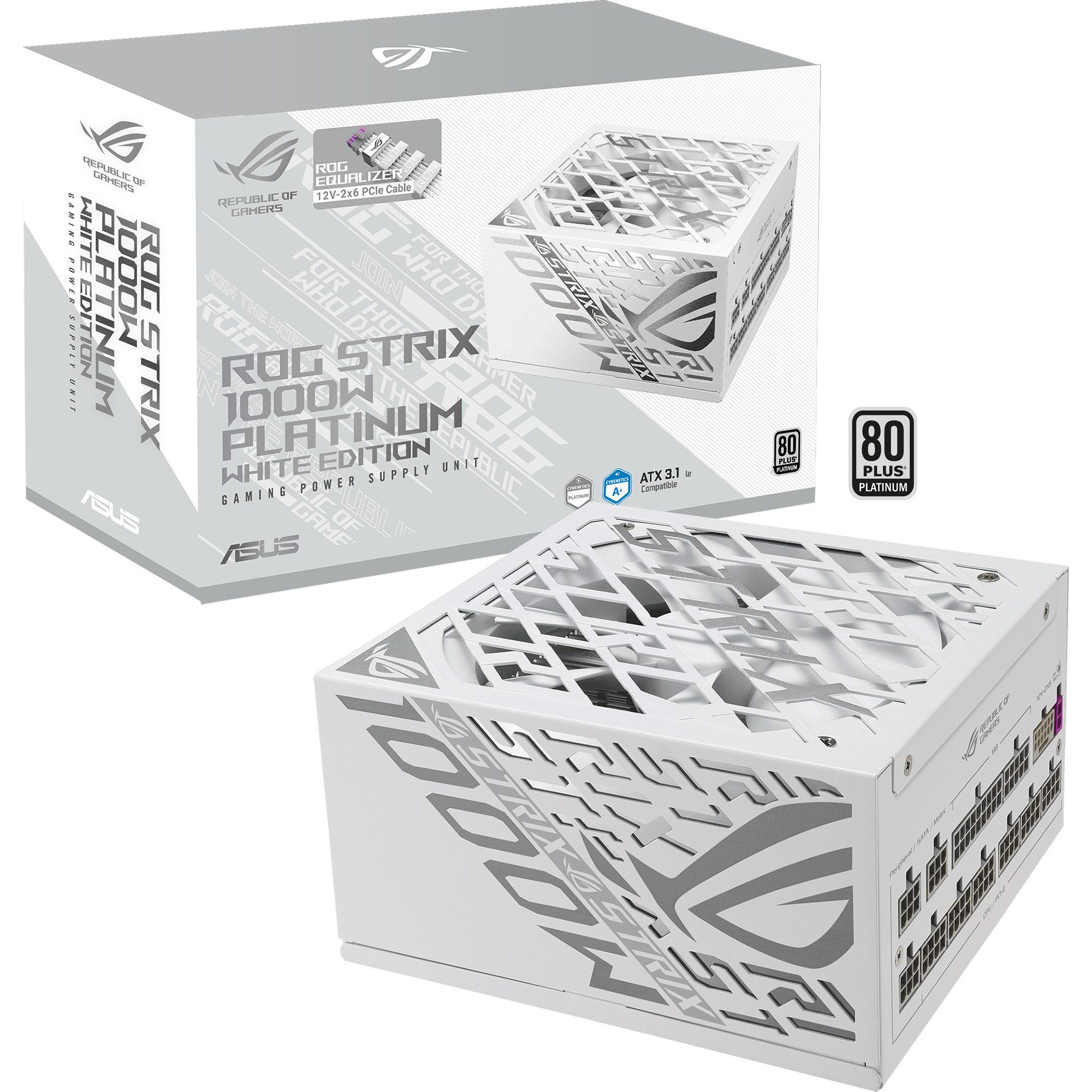 Asus ASUS ROG Strix 1000W Platinum White Edition (ROG PC-Netzteil (80 PLUS Platinum)