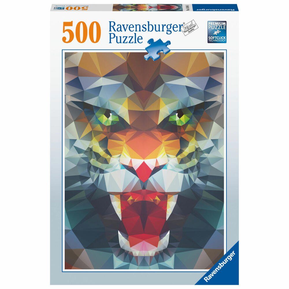 Ravensburger Puzzle Löwe aus Polygonen, Puzzleteile