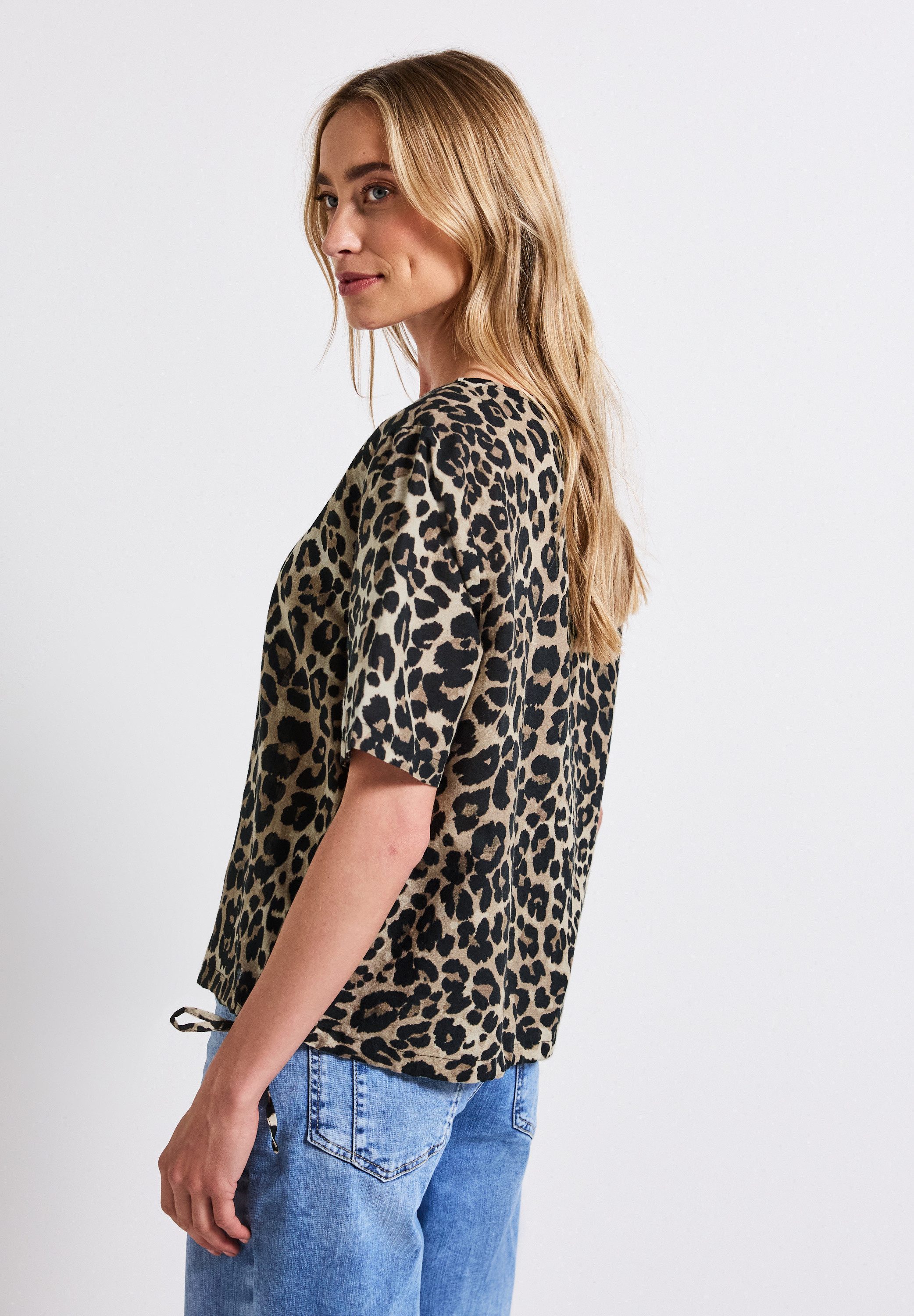 STREET ONE Druckbluse mit Leo-Print und günstig online kaufen