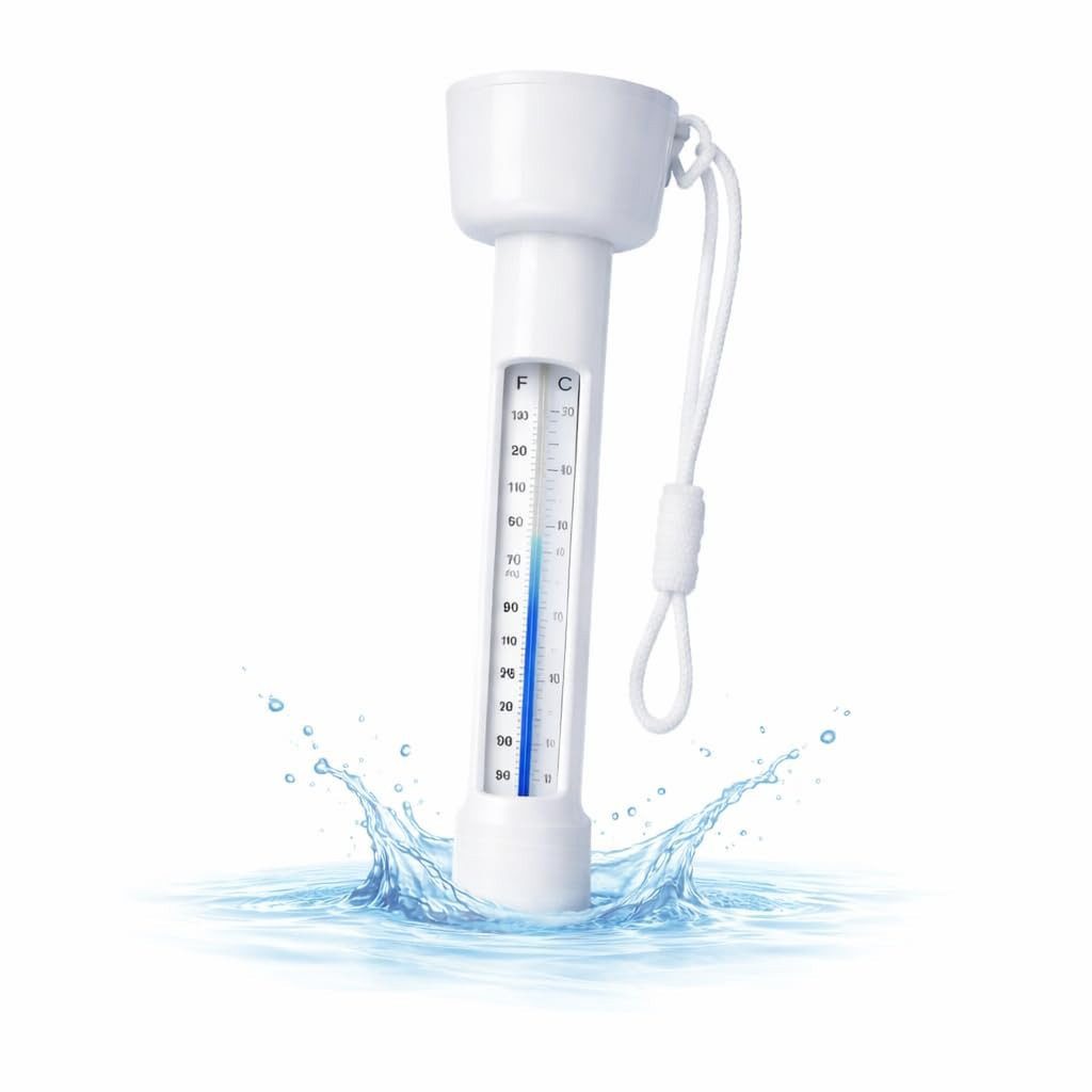 TK Gruppe Schwimmthermometer Schwimmendes Pool Thermometer – Wasserthermometer für Pool, Whirlpool